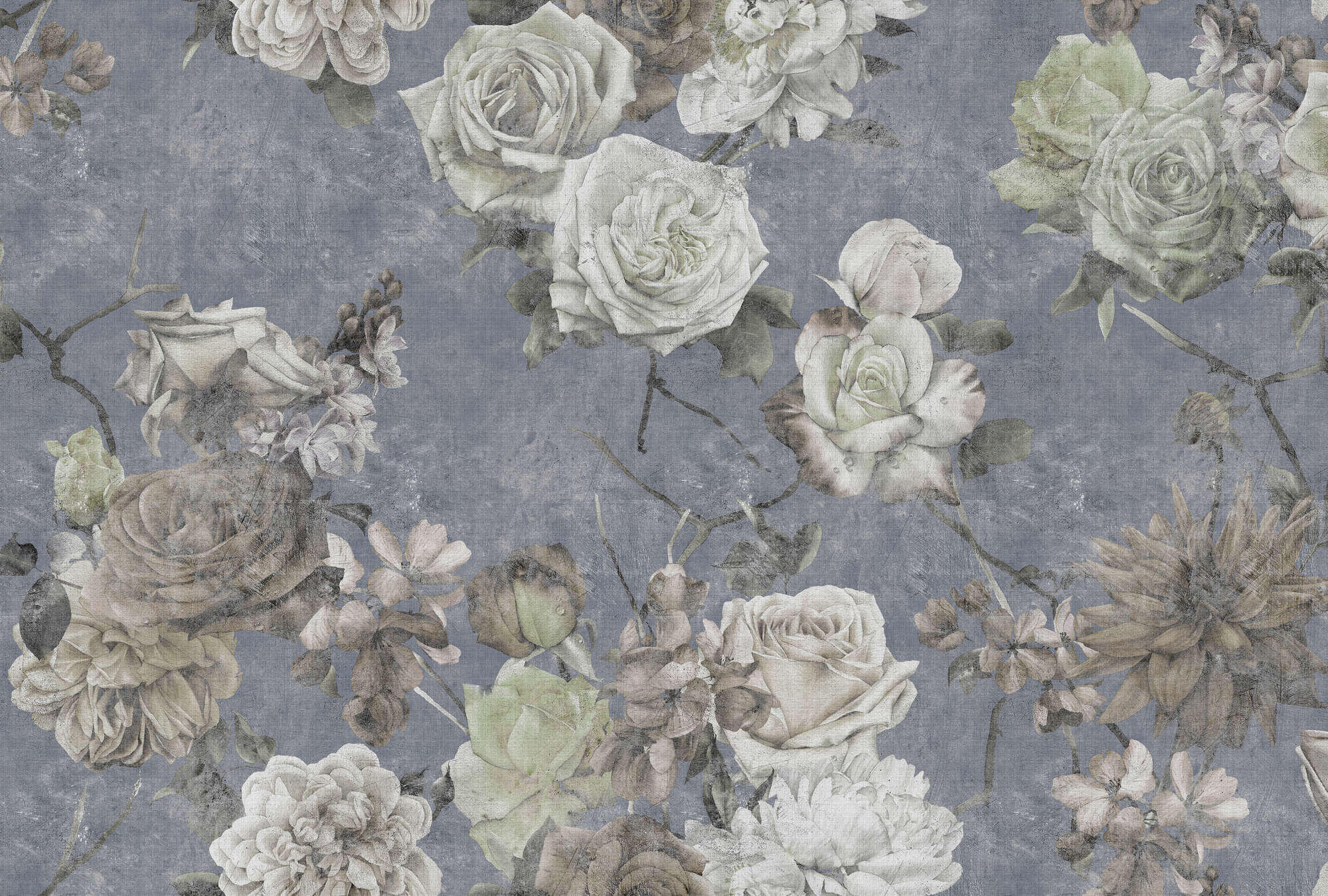 Dekoration für Zuhause, Leinen, Muster, Rose, Florales Design