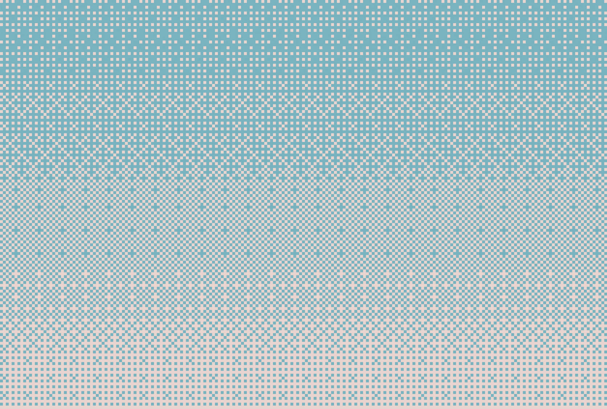             Fototapete »pixi blue« - Kreuzstichmuster mit Pixel-Stil – Blau | Glattes, leicht glänzendes Premiumvlies
        