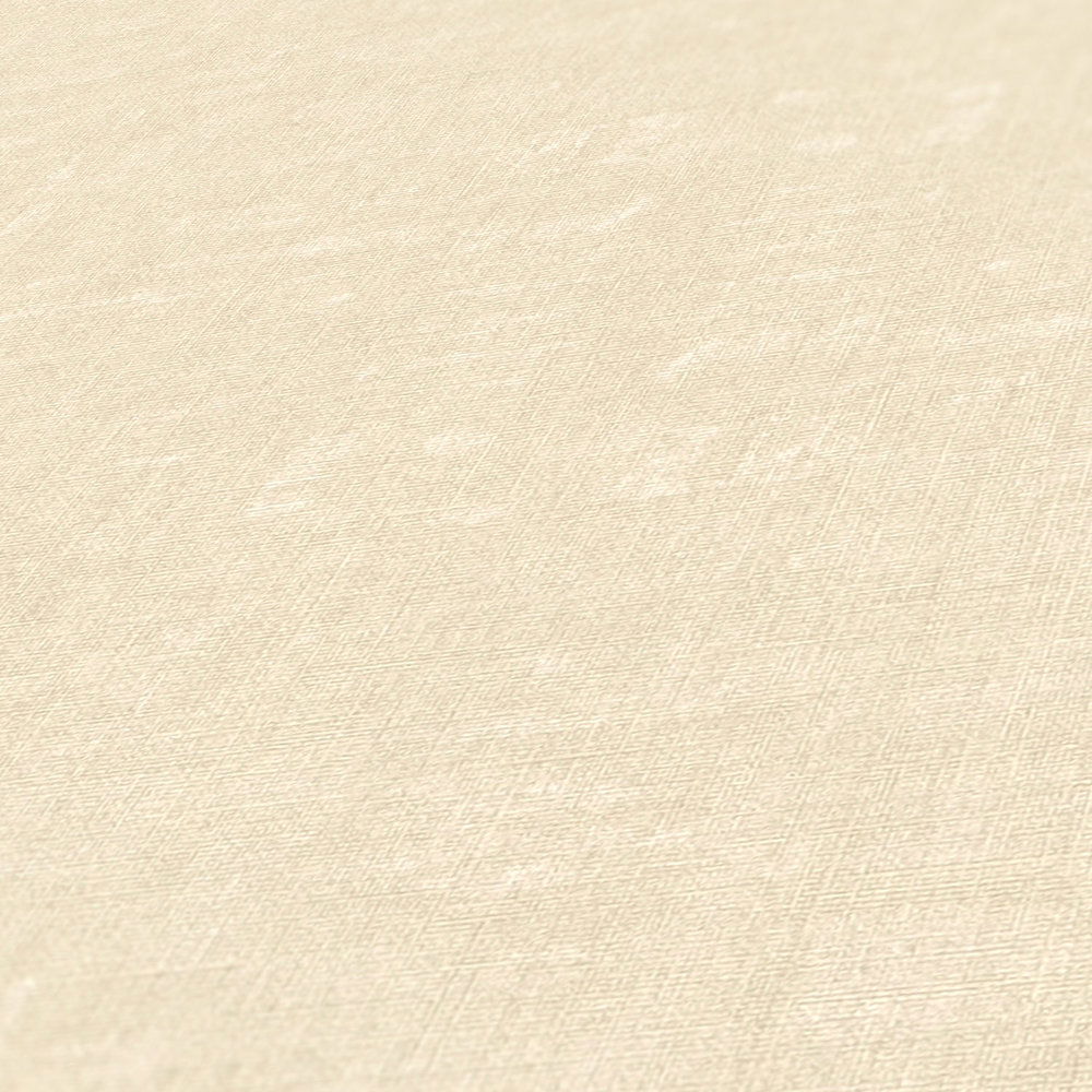             Einfarbige Tapete mit meliertem Muster – Creme, Beige
        