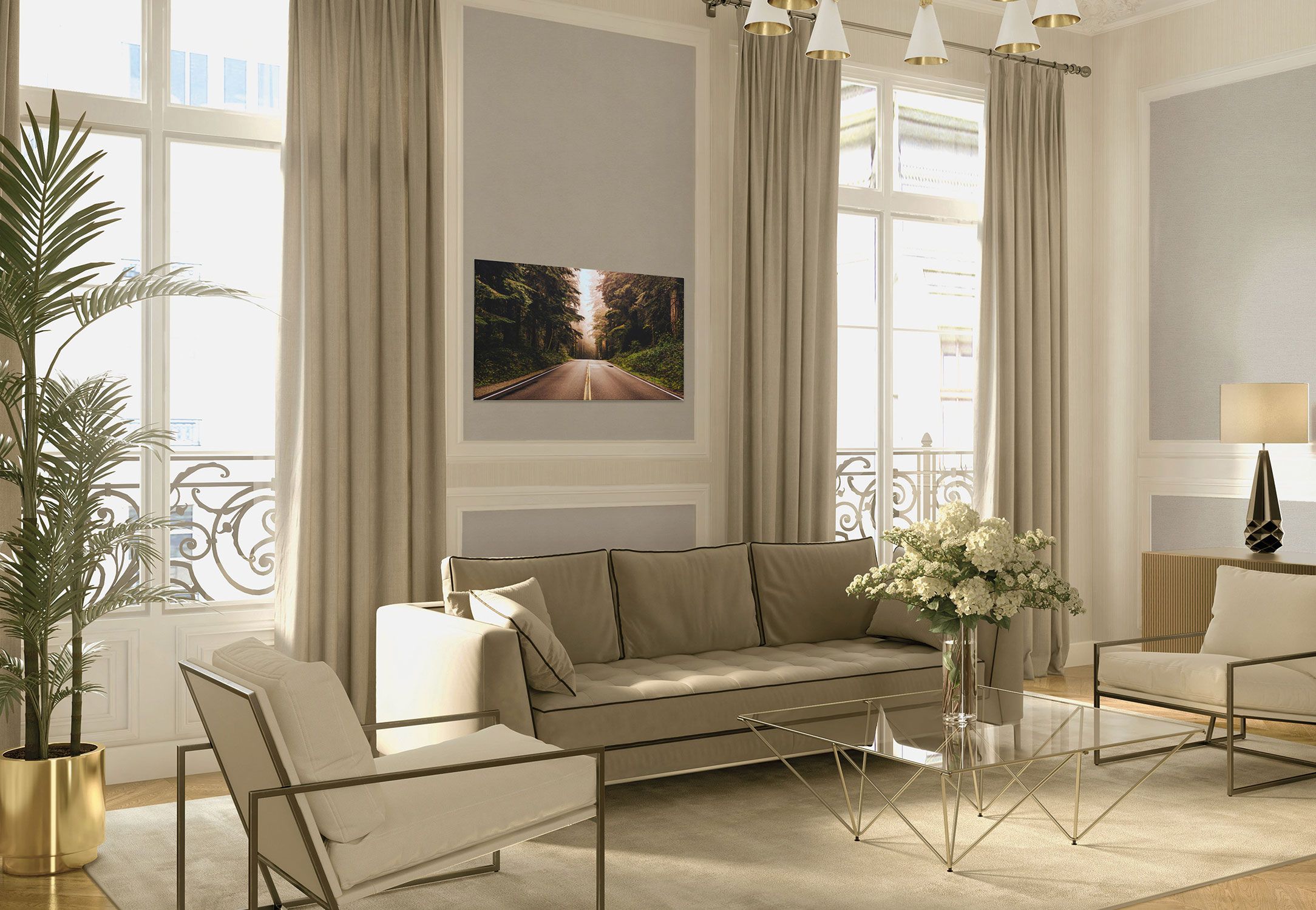 canvas picture in the living room