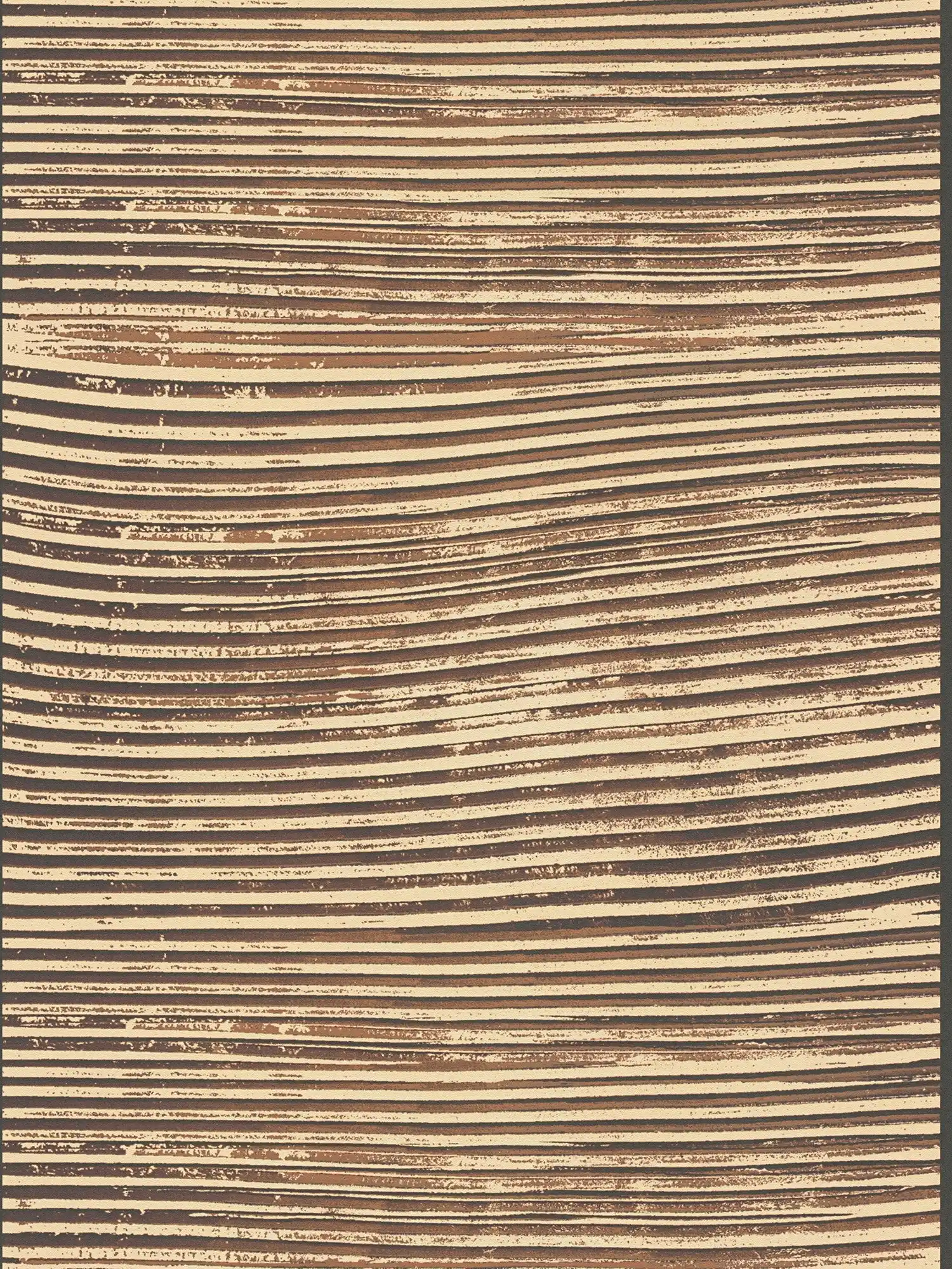         papier peint en papier intissé avec motif moderne à spatule - marron, beige
    