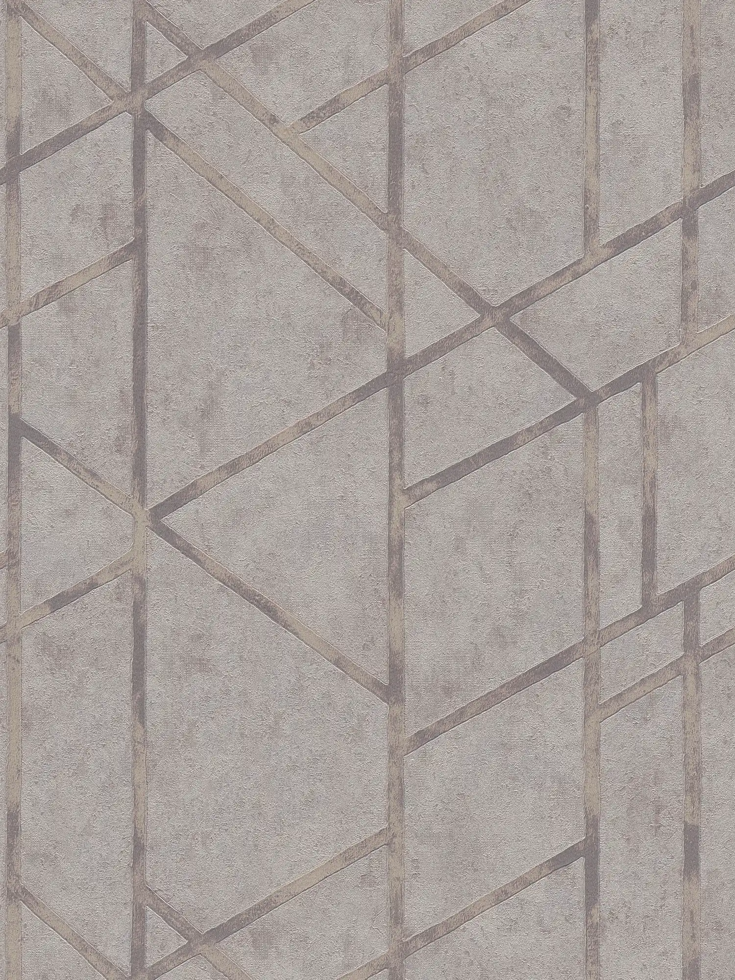         Betonbehang met zilver grafisch patroon - grijs, zilver
    