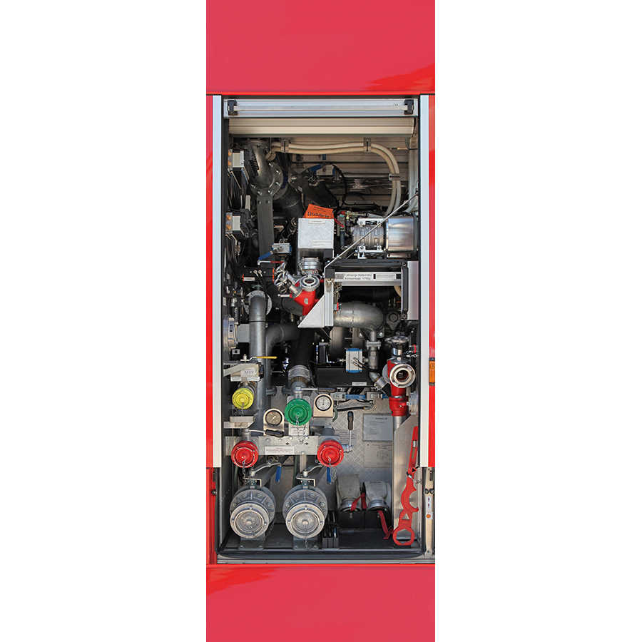         Modern wall mural firefighting equipment on premium smooth non-woven
    