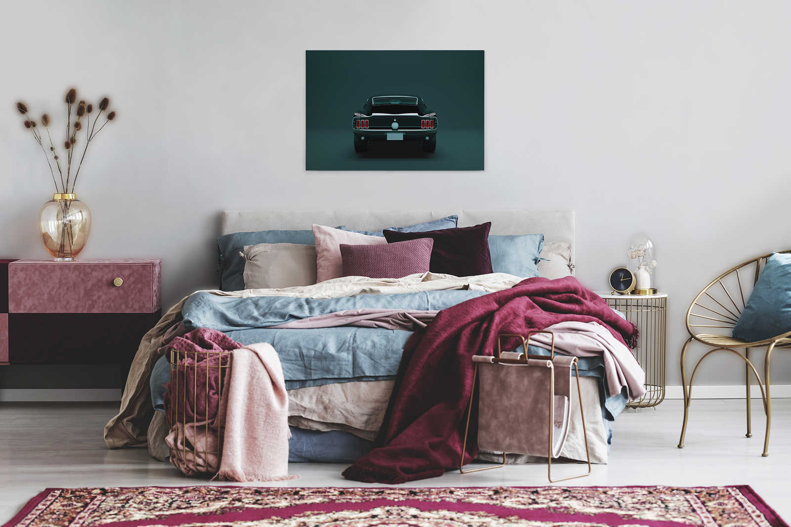 Mustang 3 - American Muscle Car Leinwandbild – 0,90 m x 0,60 m