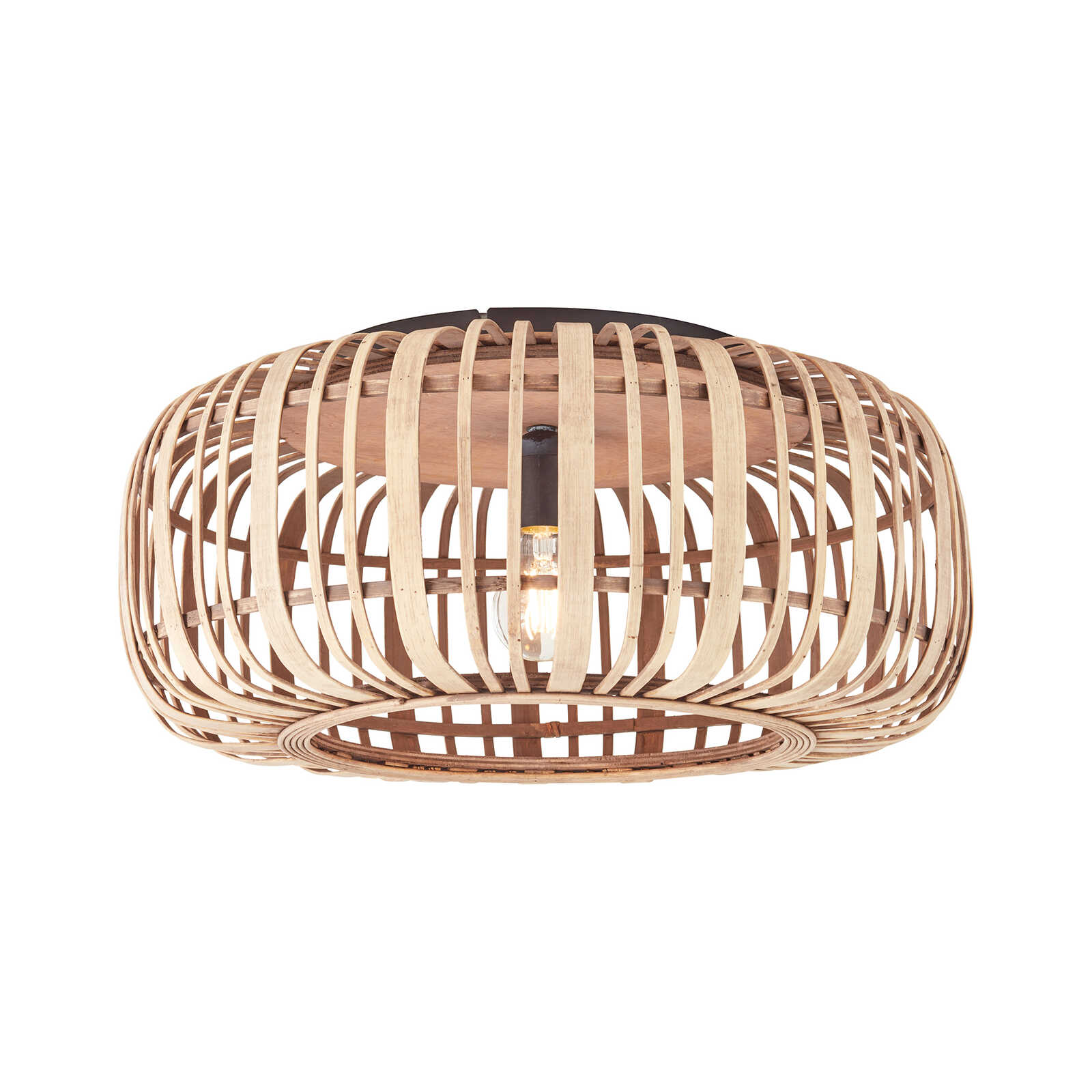         Bamboo ceiling light - Willi 10 - Brown
    