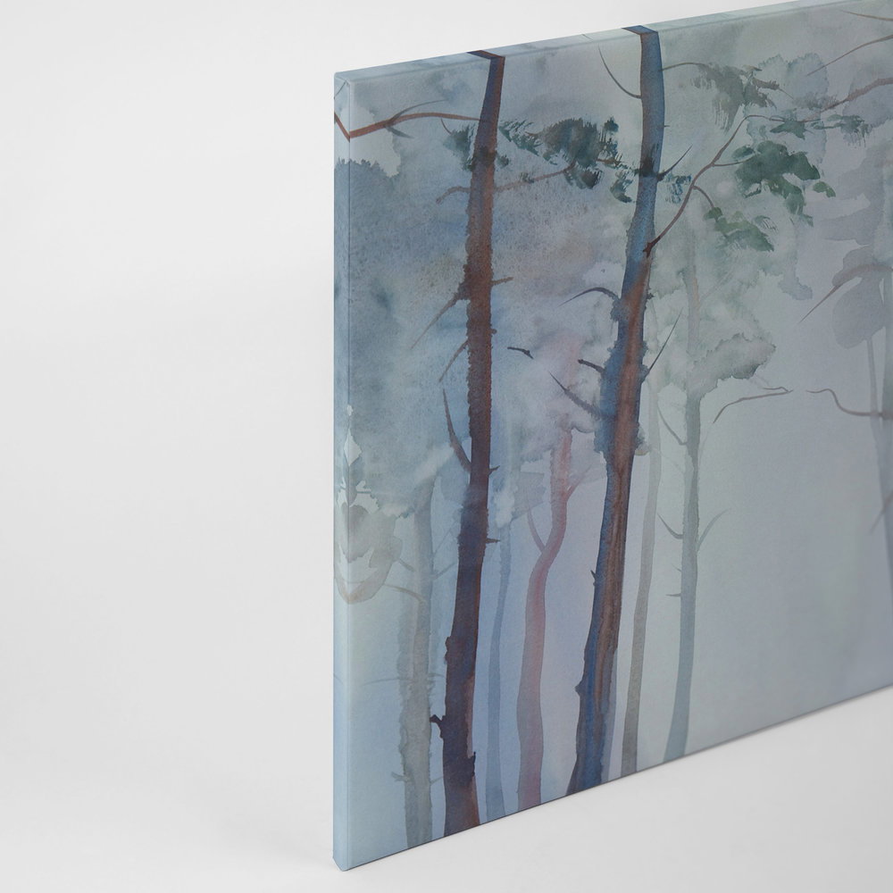 Leinwand mit Waldmotiv im Aquarellstil – 0,90 m x 0,60 m