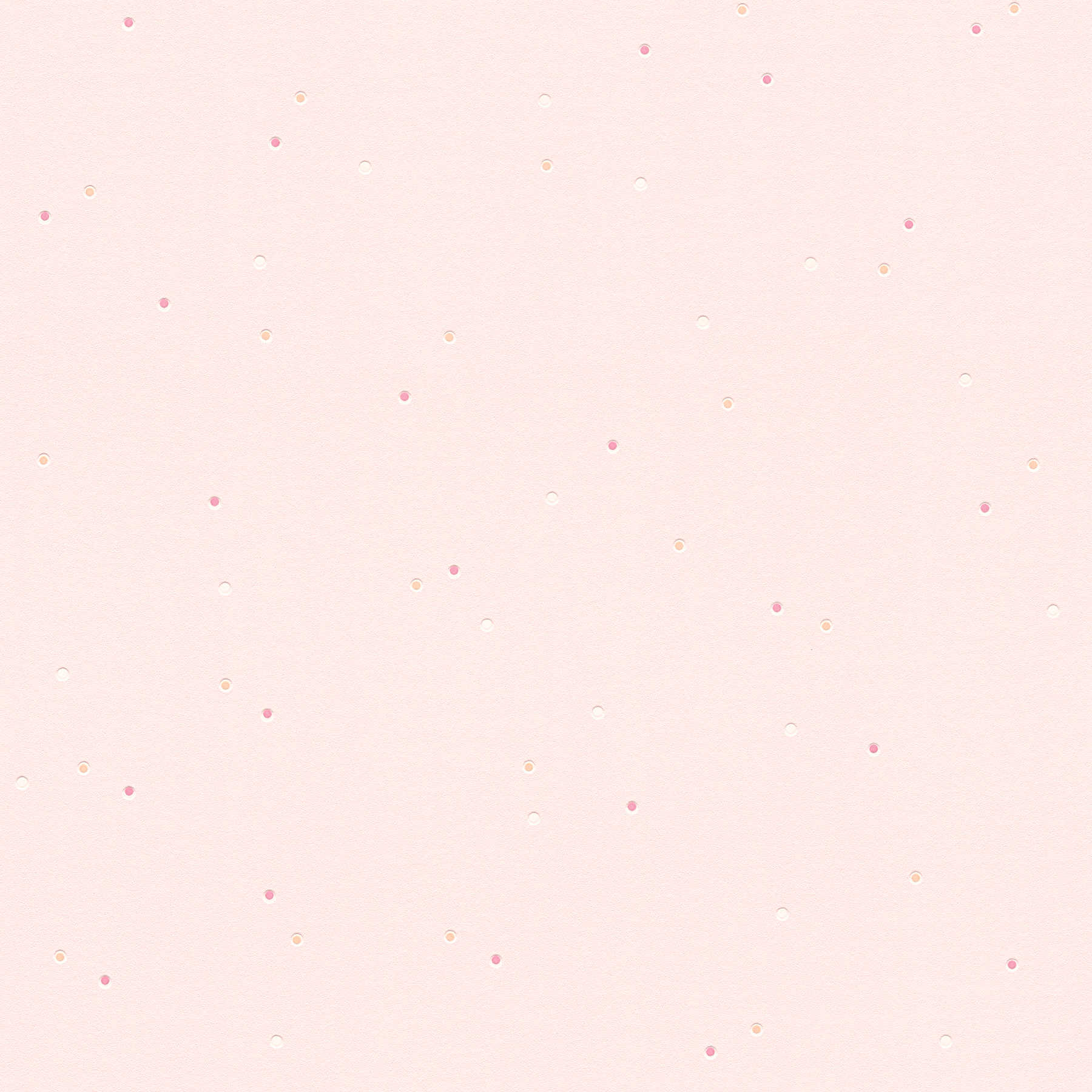         Roze vliesbehang met stippen in roze & wit - Roze
    