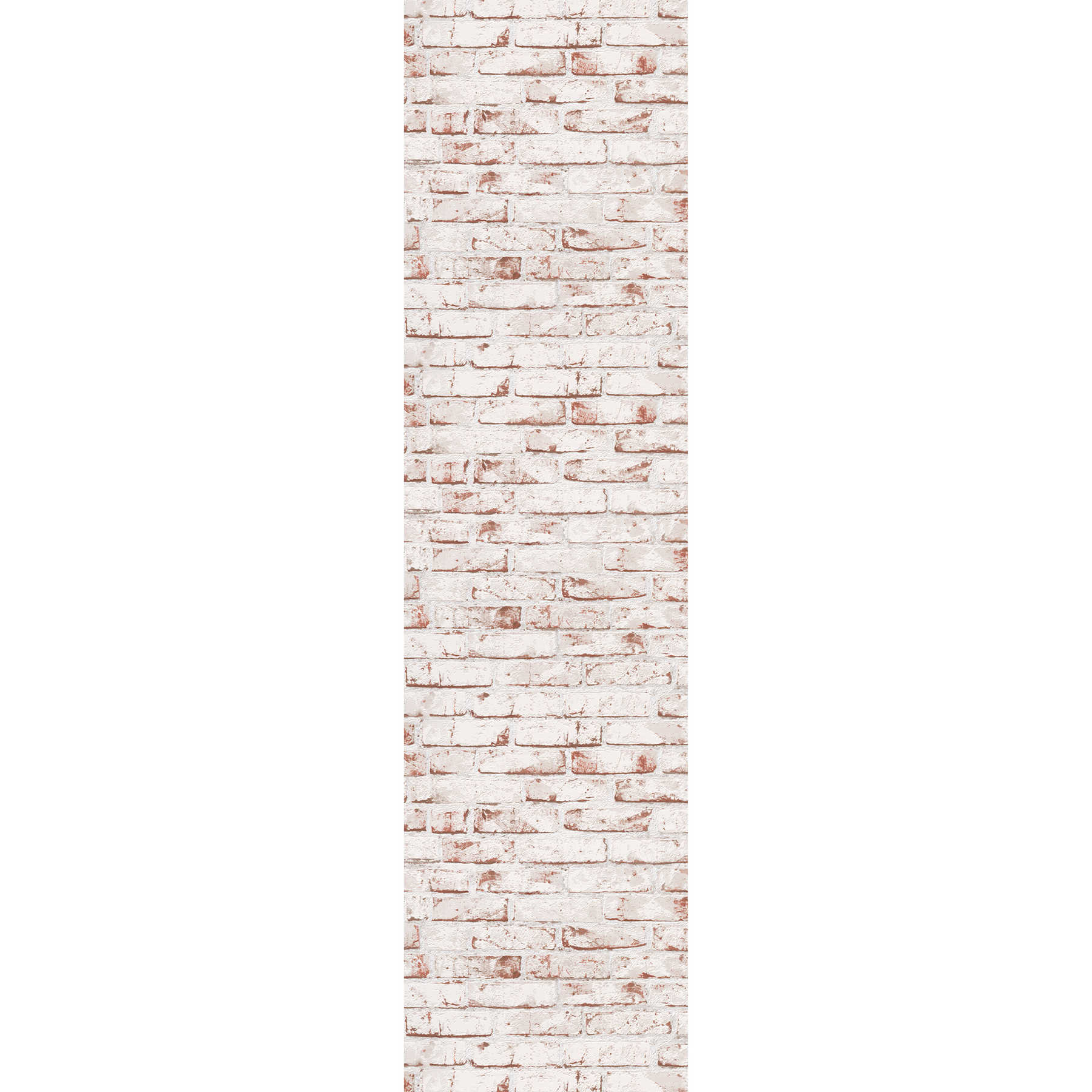         Stone optics non-woven wallpaper brick wall 3D - white
    