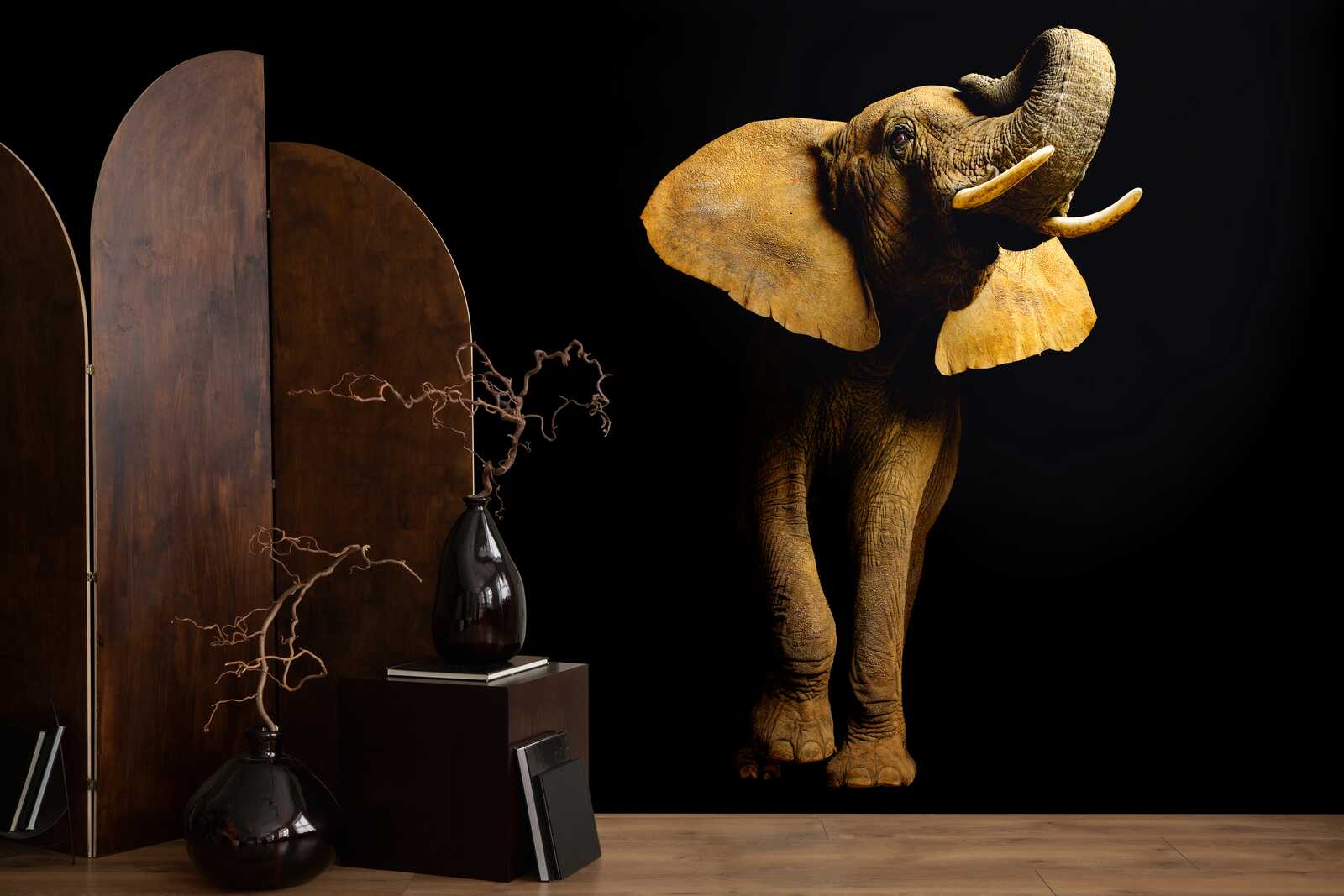 Elefant, Wandbild, Dekor, Skulptur, Wohnzimmer