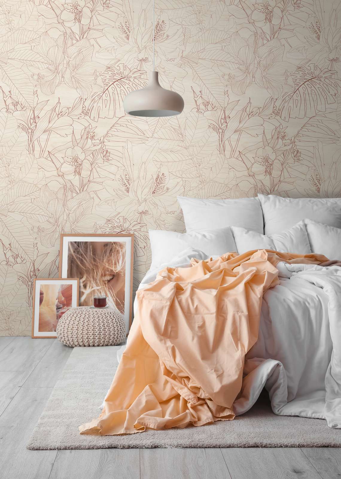 bettwäsche, kissen, wandtapete, deckenBlatt?, peach color