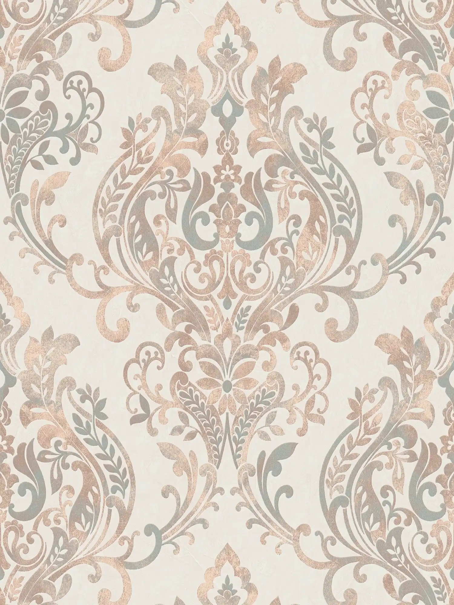         Self-adhesive wallpaper | ornament pattern with metallic effect - beige, cream
    