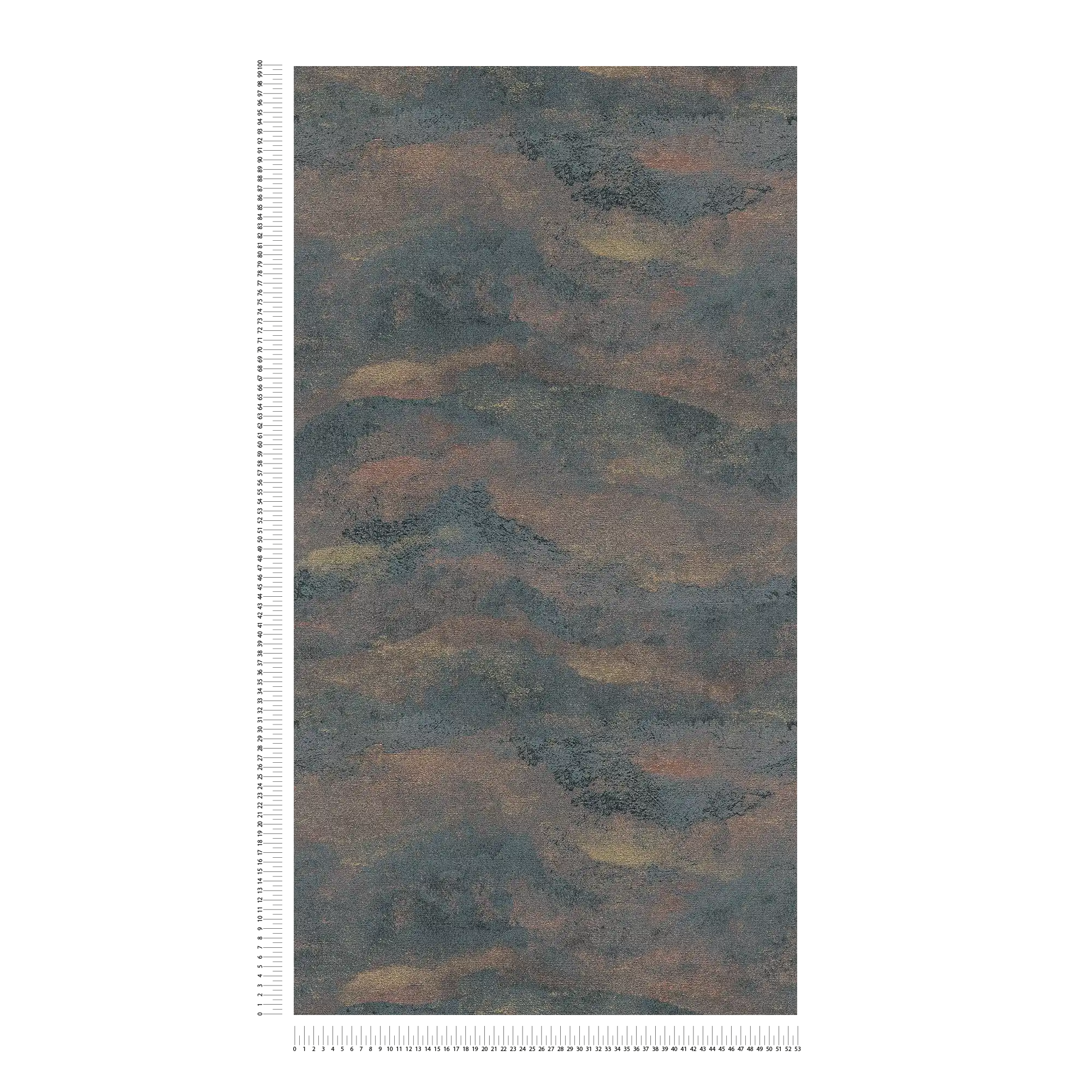             Exklusive Vliestapete mit strukturierter und schimmernder Wellenoptik – Schwarz, Grau, Metallic
        