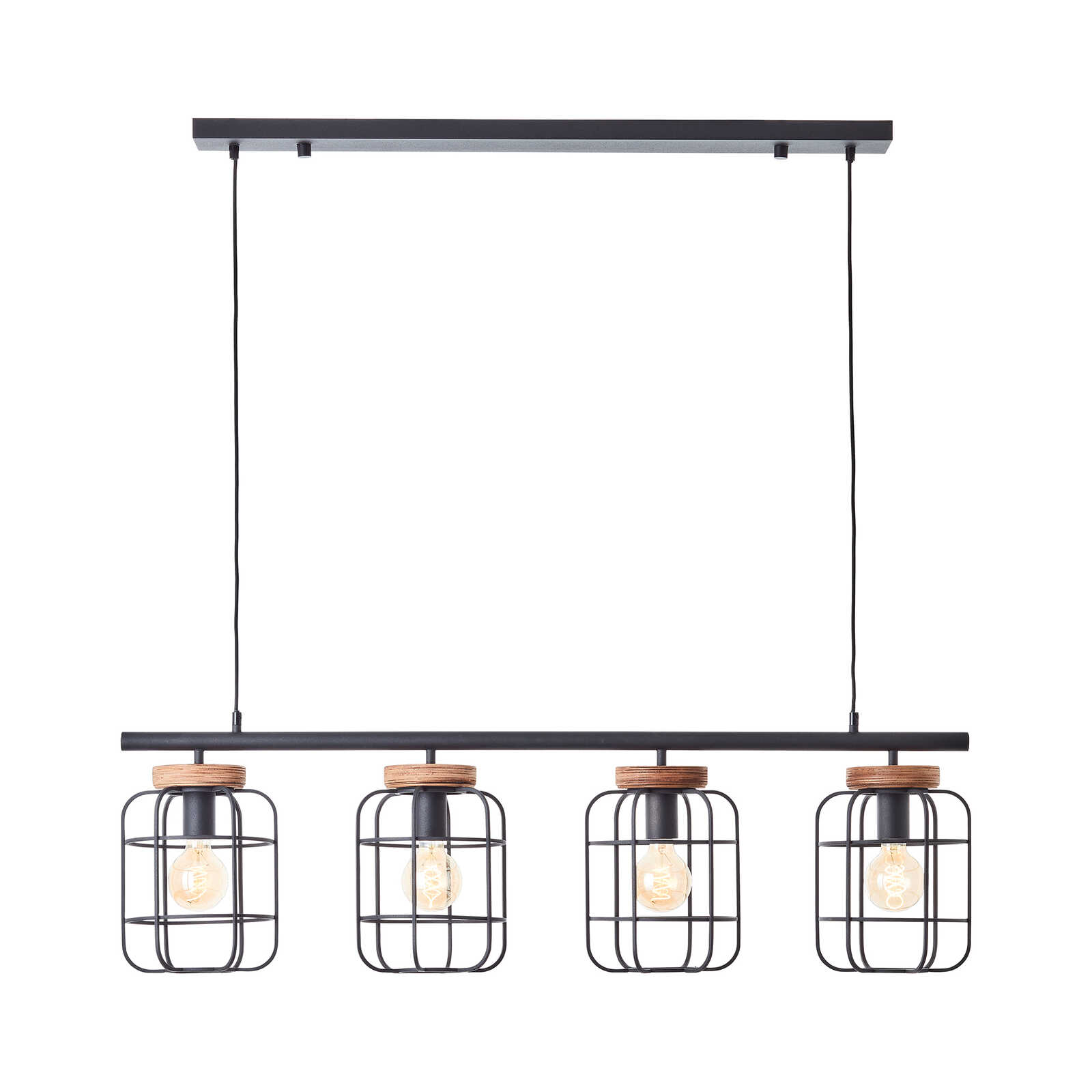 Metal pendant light - Inga 12 - Brown