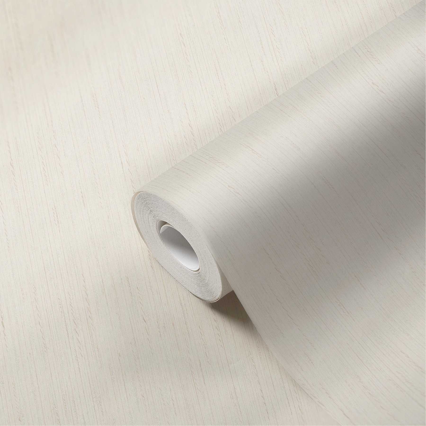 Retro Tapete mit dezentem Muster in Gewebetextur – Creme