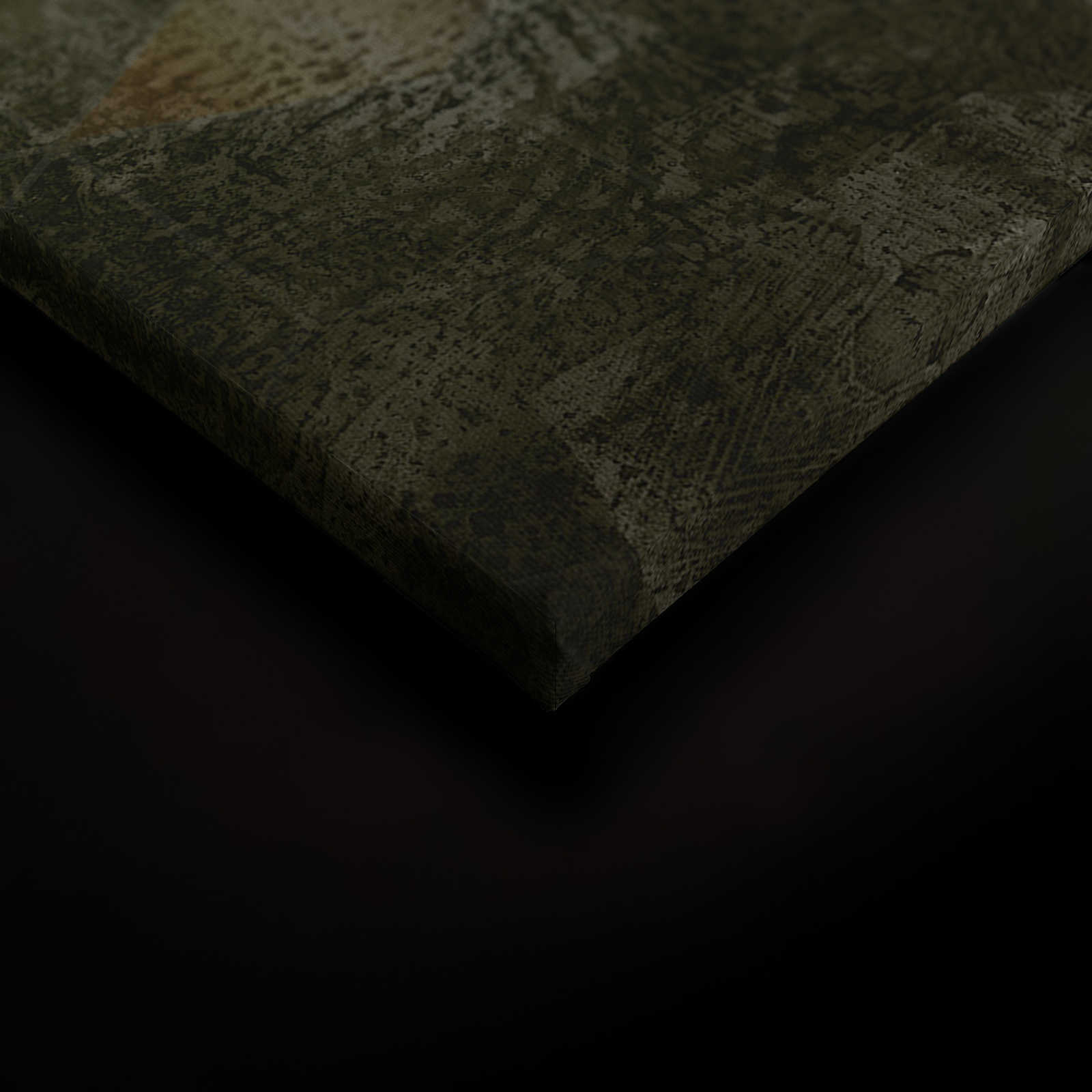 Leinwandbild quadratische Muster mit 3D Effekt – 0,90 m x 0,60 m