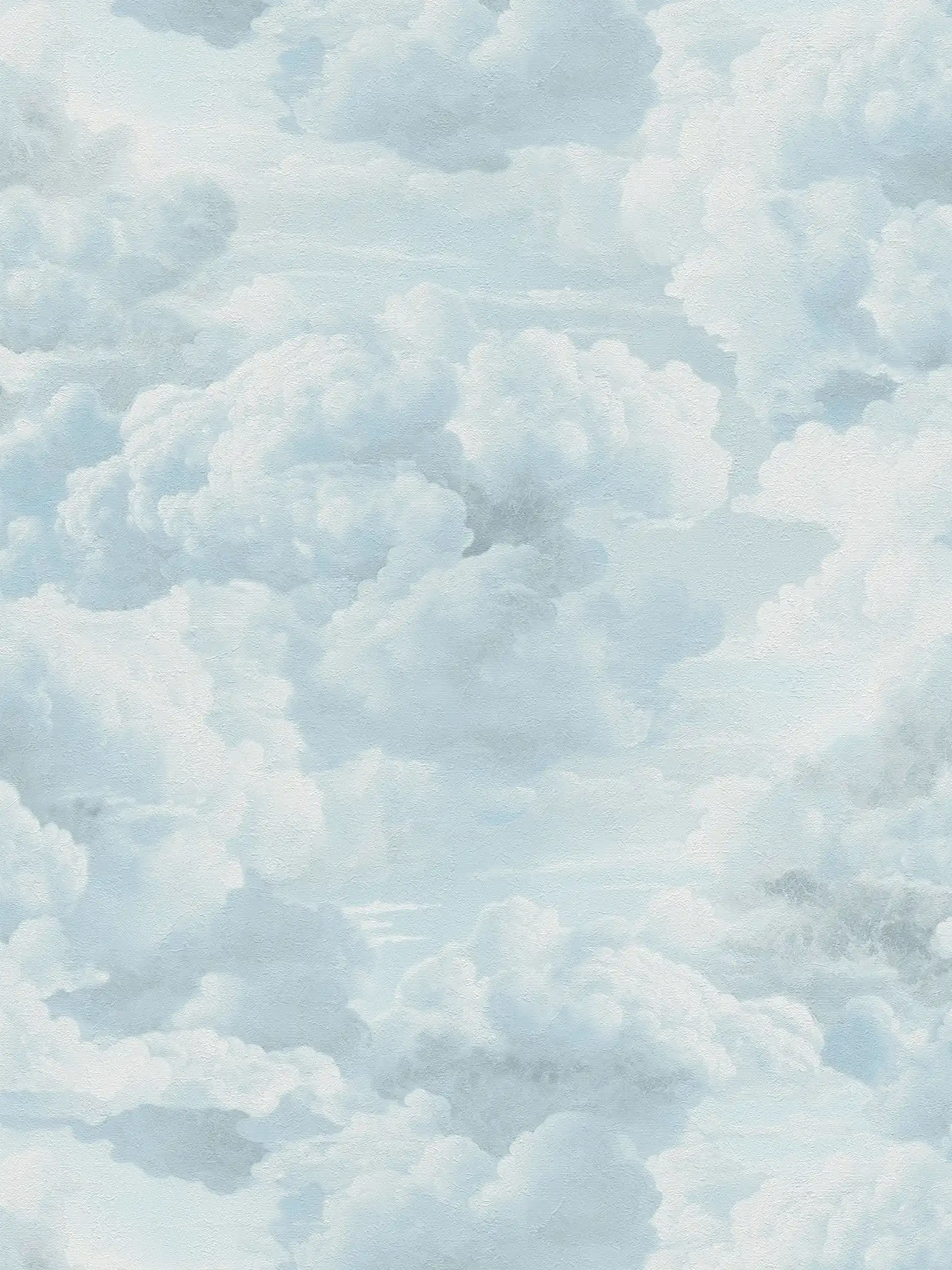 MICHALSKY Vliestapete mit Wolkenmuster in Ölgemäldeoptik – Weiß, Blau