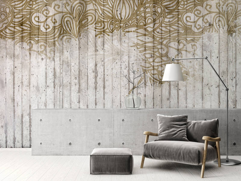 Drinnen, Innenarchitektur, Paneele aus Holz, Lampe, Wand