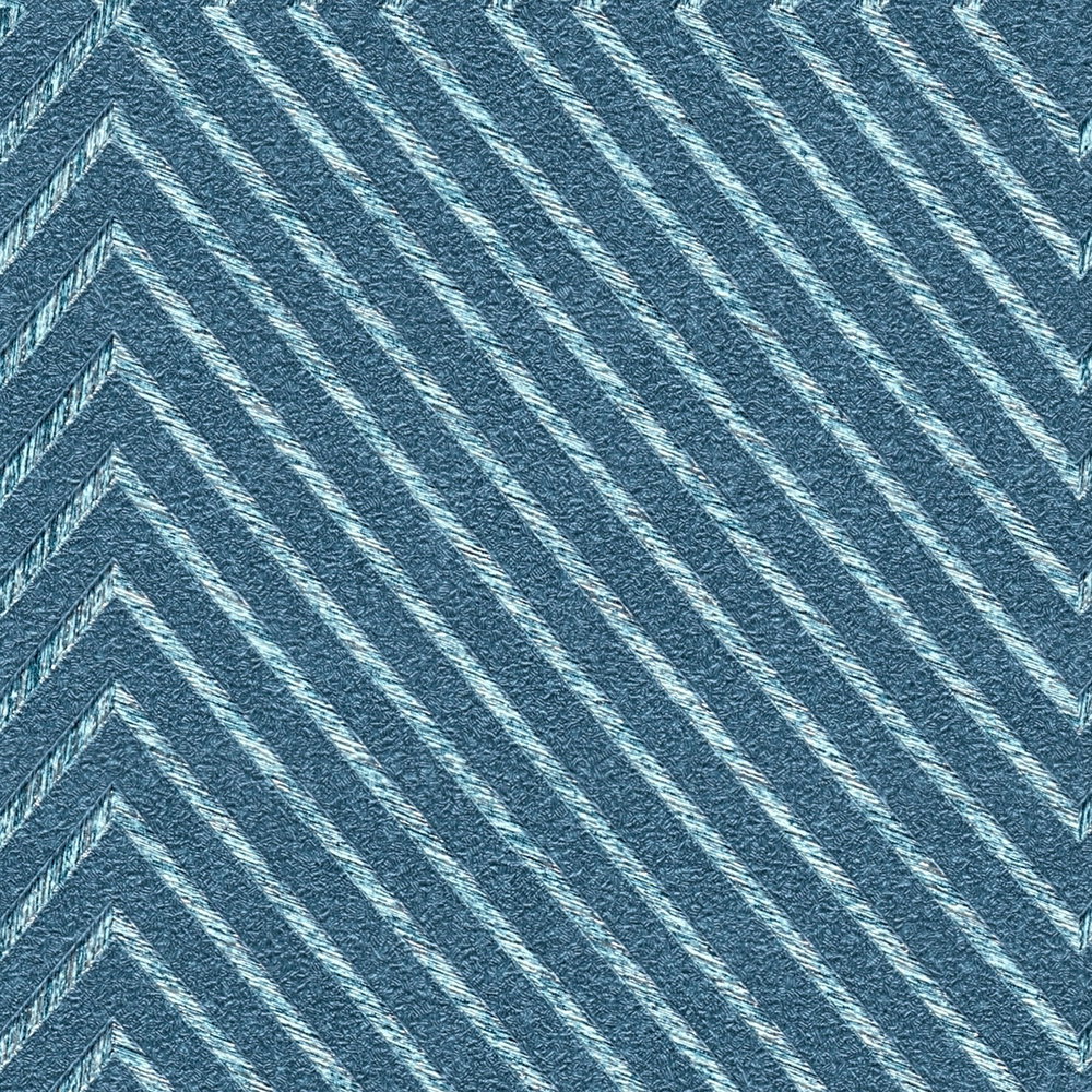             Tapete Grafik-Design, Scandinavian Style – Blau, Silber
        