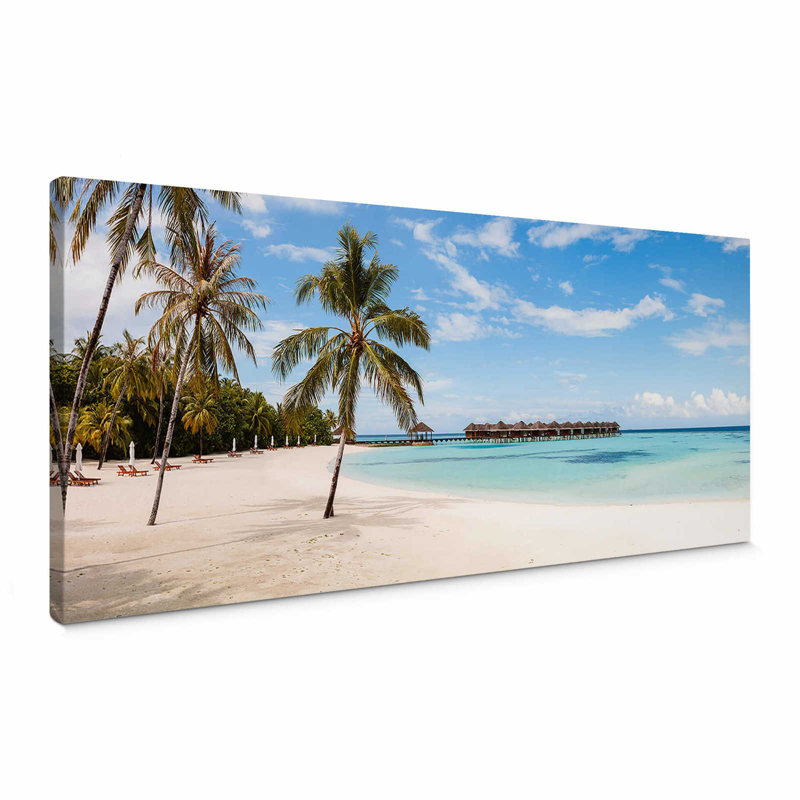         Toile panoramique Maldives en bleu, beige - 1,00 m x 0,40 m
    