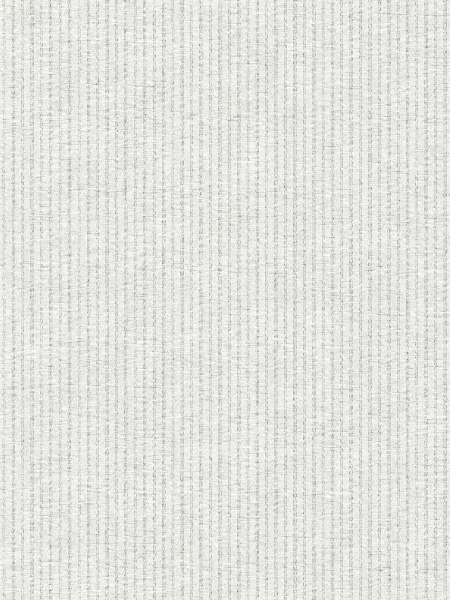 Vintage-Stil Tapete mit Streifen – Creme, Grau