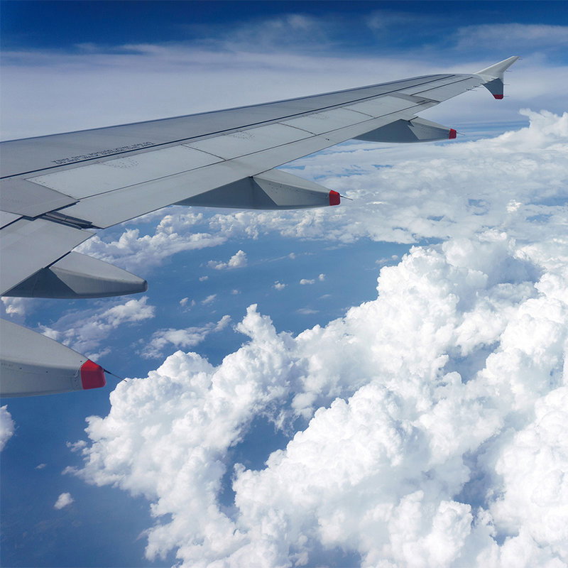 Flügel, Flugzeugflügel, Wolken, Himmel, Apparatenteil