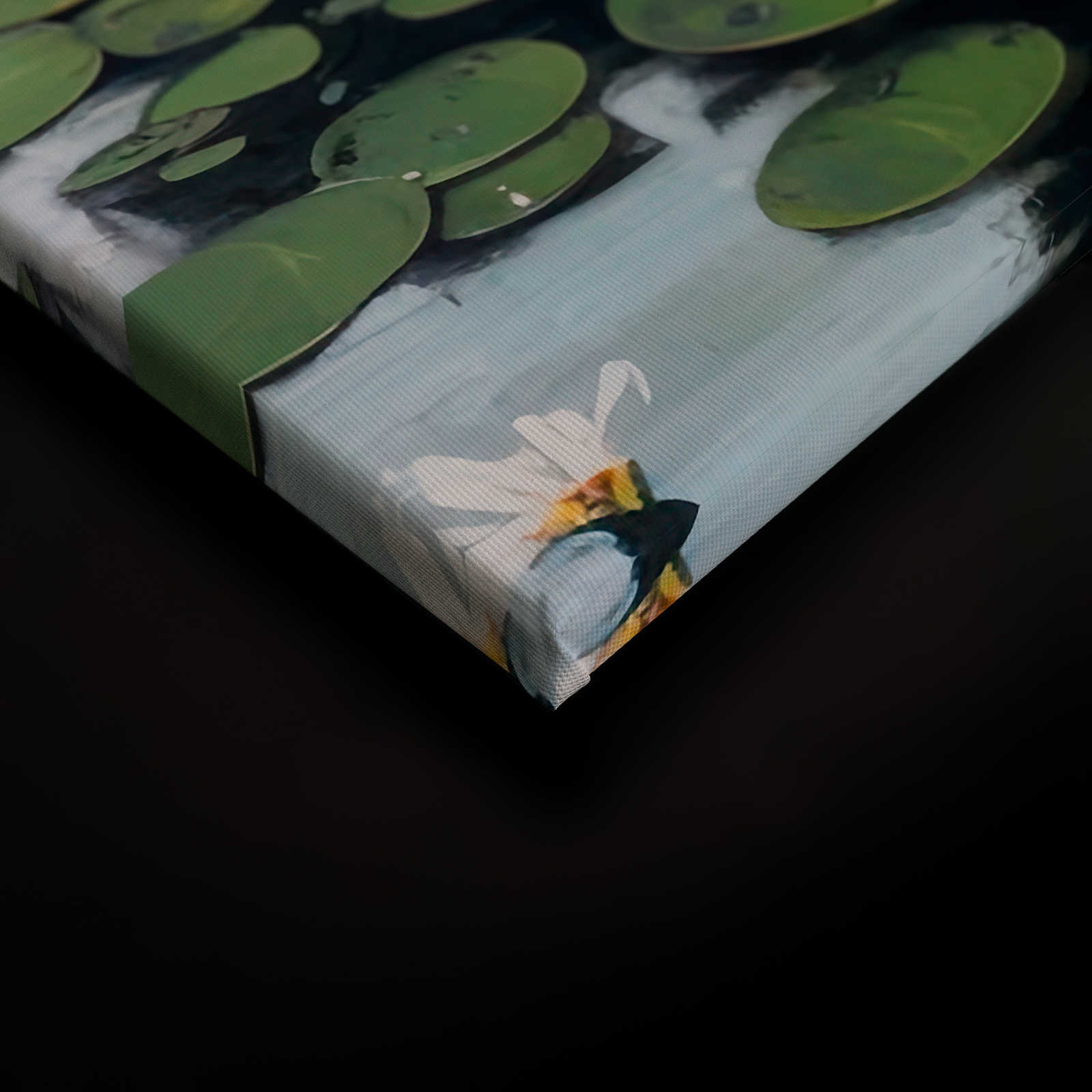 KI-Leinwandbild »chilling frog« – 60 cm x 90 cm