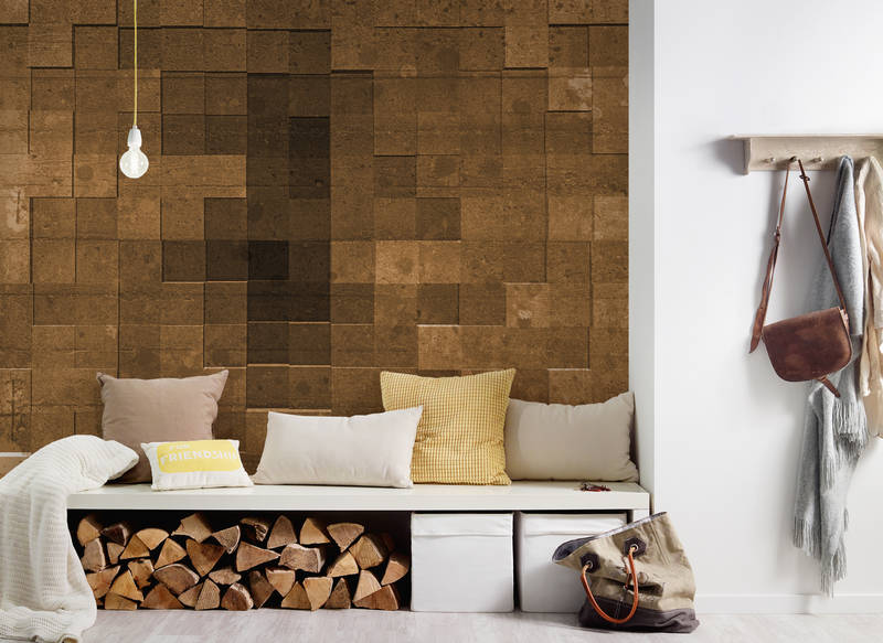 Drinnen, Innenarchitektur, Paneele aus Holz, Kissen, Dekoration für Zuhause