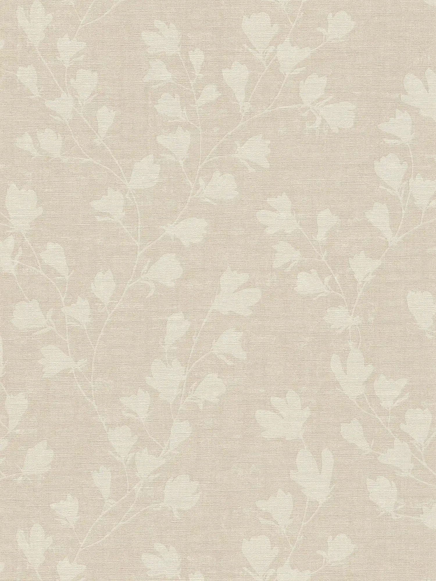 Beige wallpaper • natural leaf pattern » onlineshop