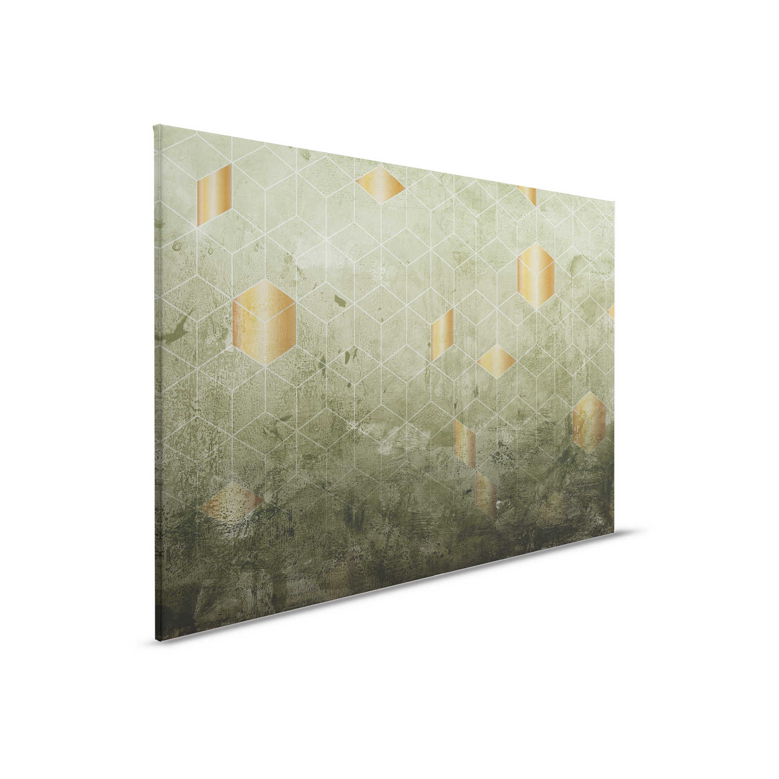         Leinwandbild quadratische Muster mit 3D Effekt – 0,90 m x 0,60 m
    