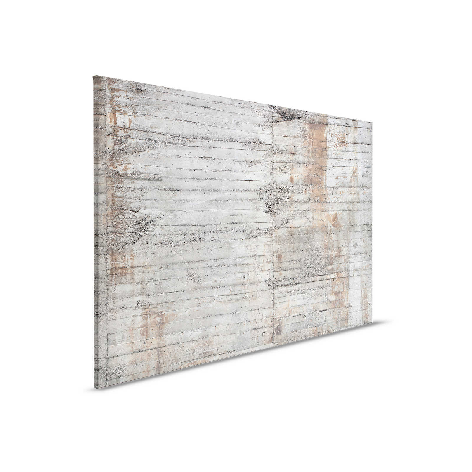         Beton Leinwandbild rustikaler Stahlbeton Grau Braun – 0,90 m x 0,60 m
    