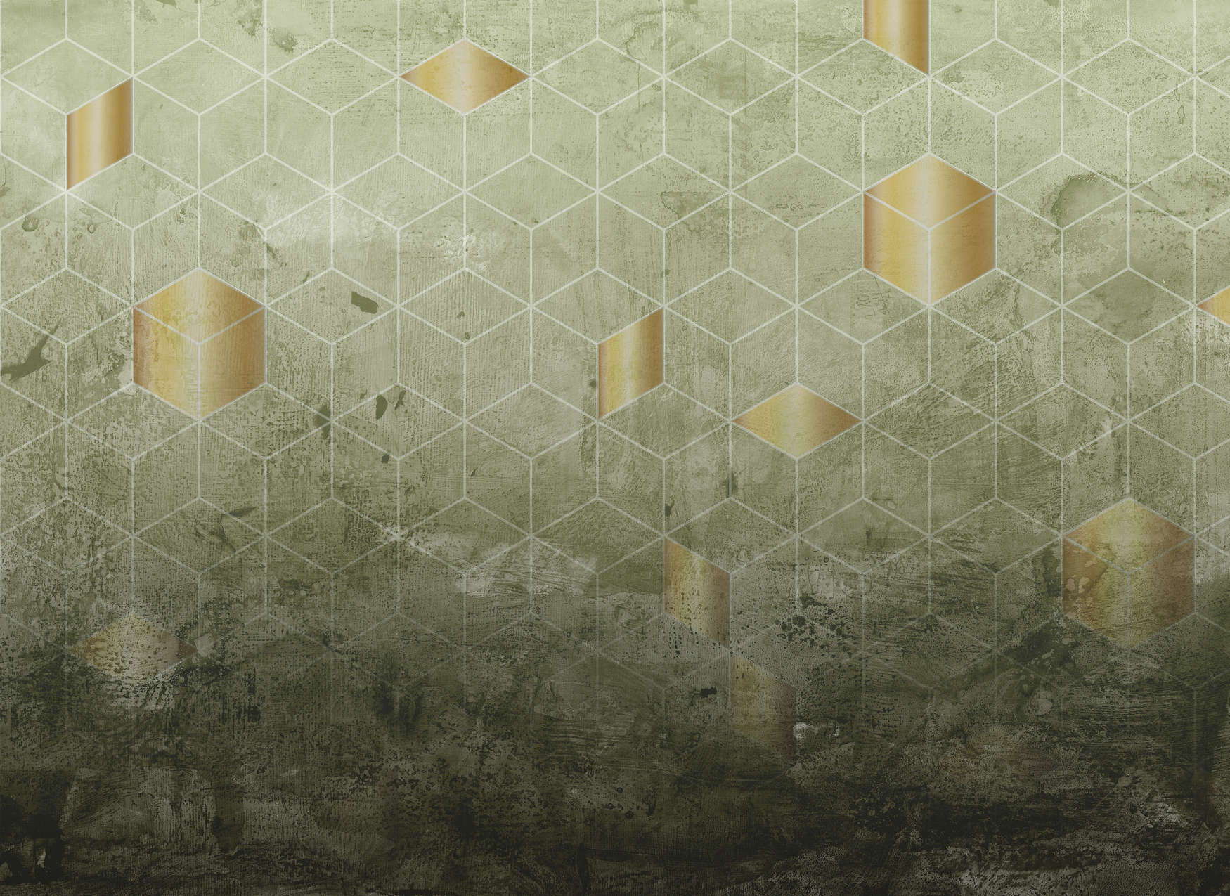 pattern, geometrisch, Hexagon, Gitter, Gold