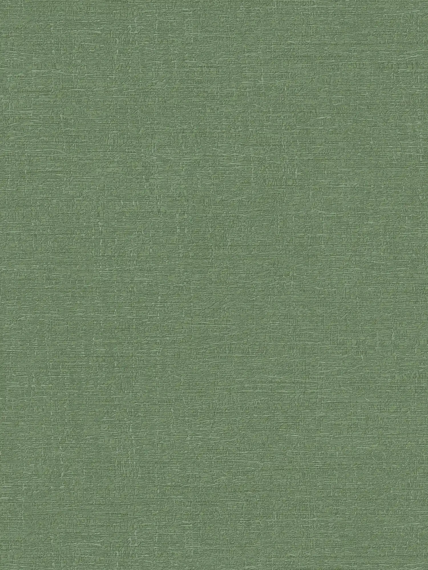 Vliestapete melierte Leinenoptik – Grün