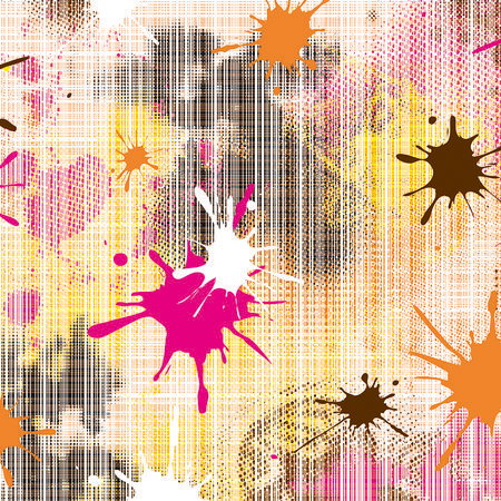 abstrakt, Farbspritzer, buntes Muster, Gitternetztextur, Kunsthintergrund