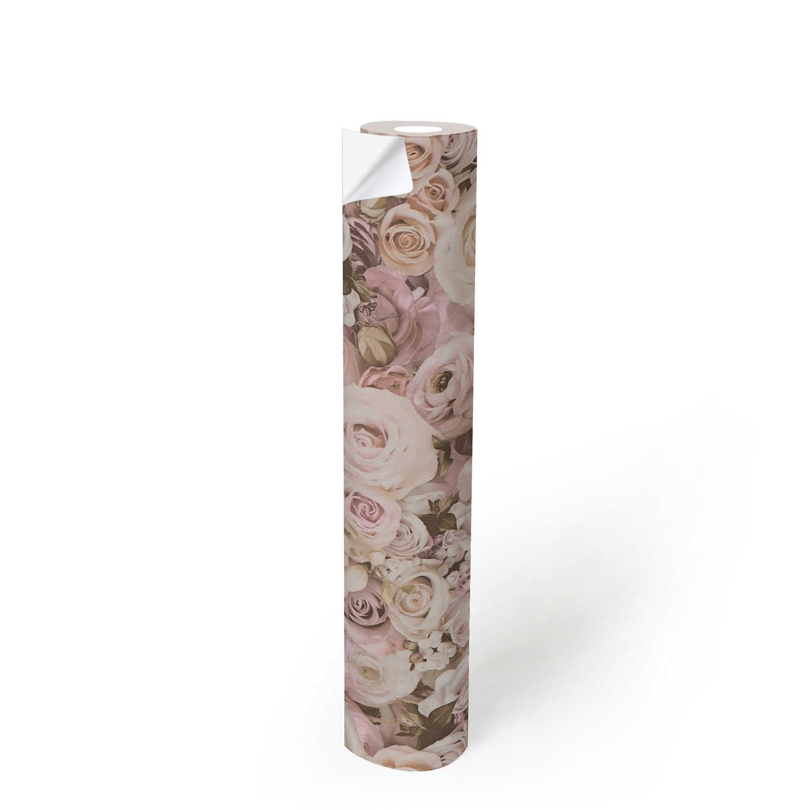 Papier Peint 3D Intissé Fleurs Gris Rose Aquarelle 400x280cm Papier Papier Peint 3D Intissé Fleurs Gris Rose Aquarelle 400x280cm Papier