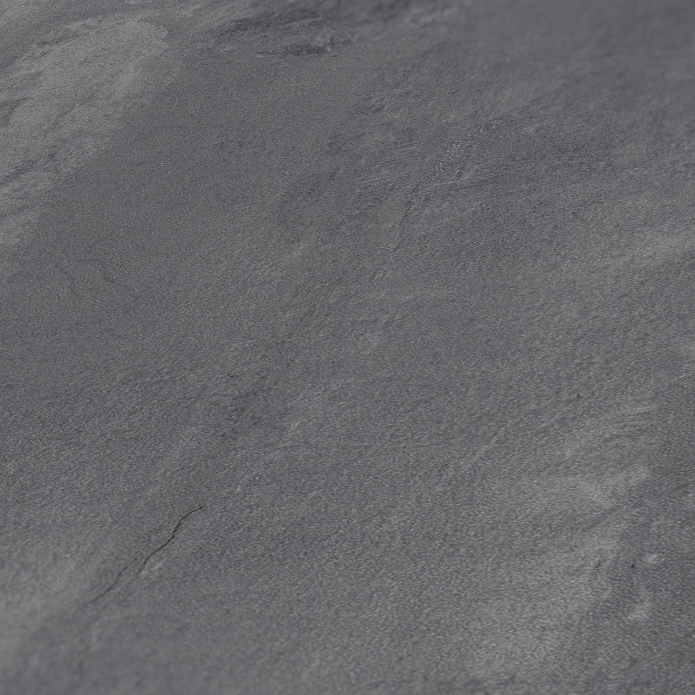             Dunkle Betontapete rustikales Muster & Industrial Style – Grau
        
