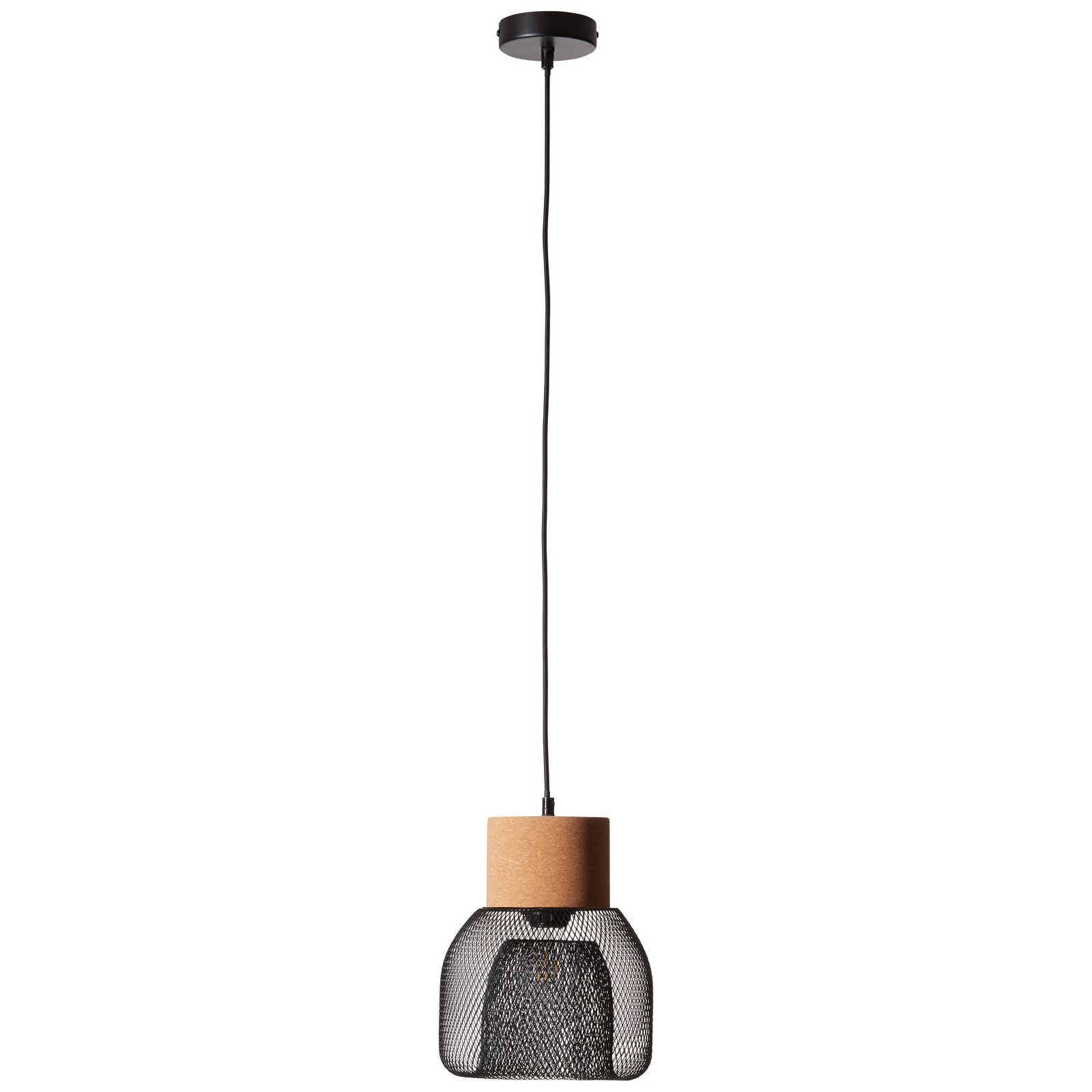            Cork pendant light - Giselle 1 - Black
        