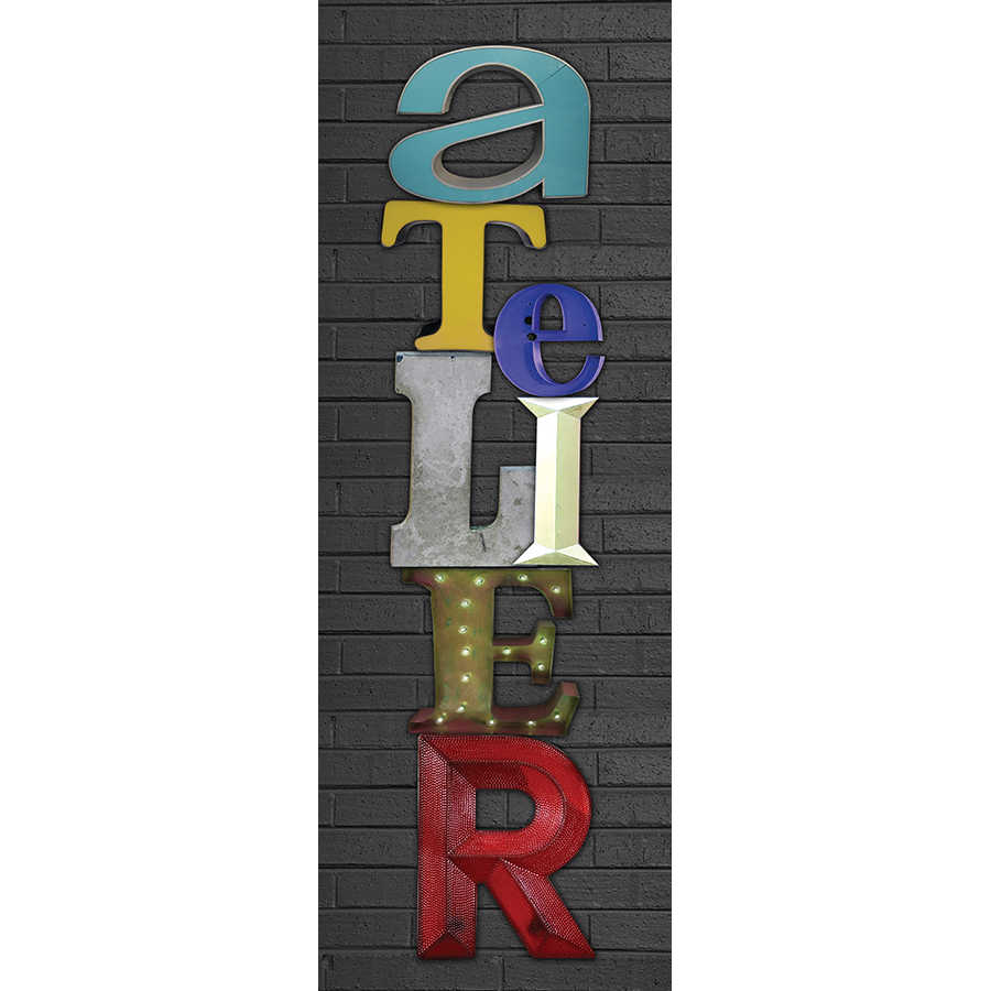 Buchstaben, Beschilderung, Wanddekoration, bunte Buchstaben, LED-Lichter