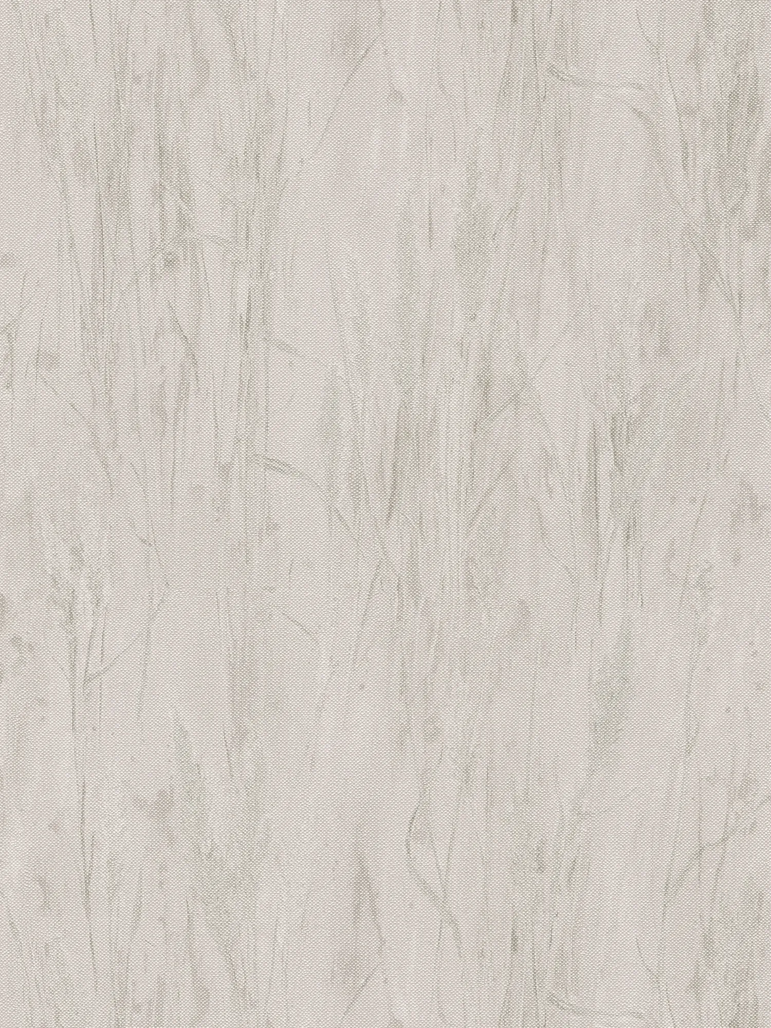         Vliestapete mit geprägter Textilstruktur und zartem Gräserdesign – Grau
    