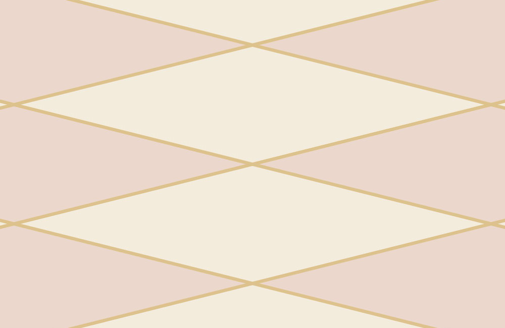             Retro 70s style diamond mural - pink, cream, orange | Premium smooth fleece
        