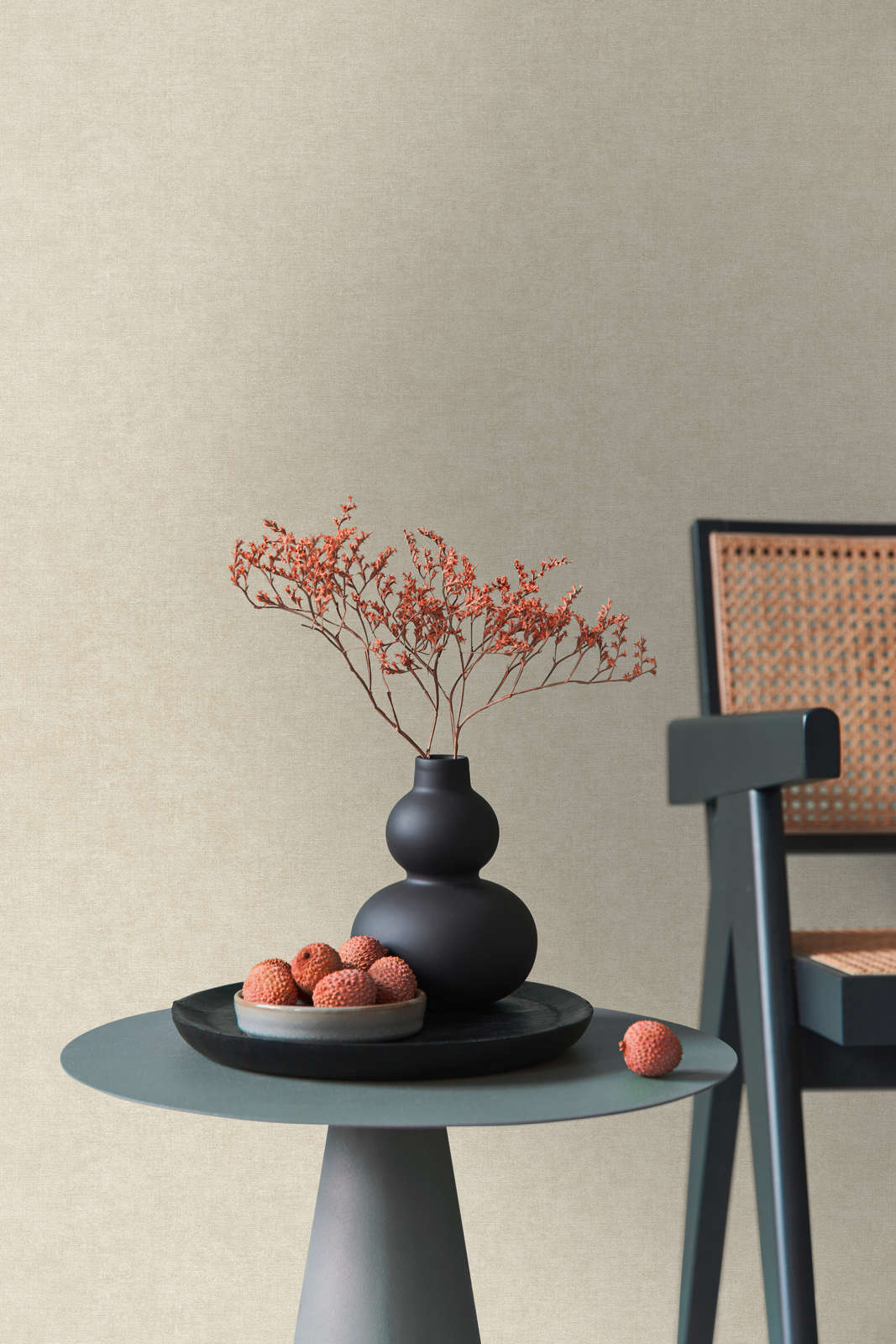 vase, dekoration, tisch, früchte
