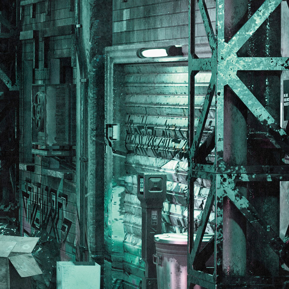             Fototapete »bronx« - Dunkle Seitenstraße einer Großstadt – Glattes, leicht glänzendes Premiumvlies
        