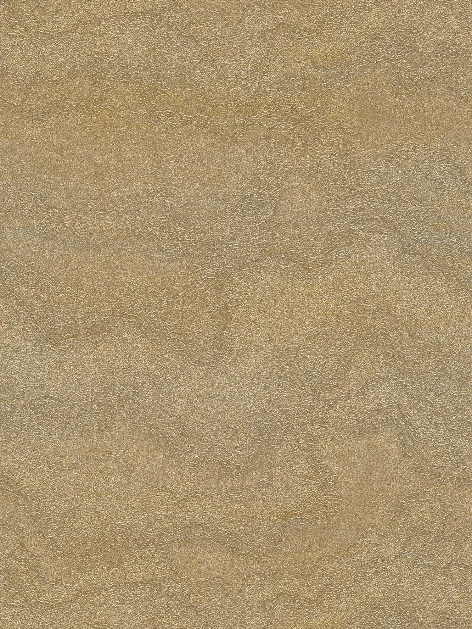papier peint en papier intissé à dessin marbré, avec une structure en relief et une finition brillante – Or, Or, Métallisé