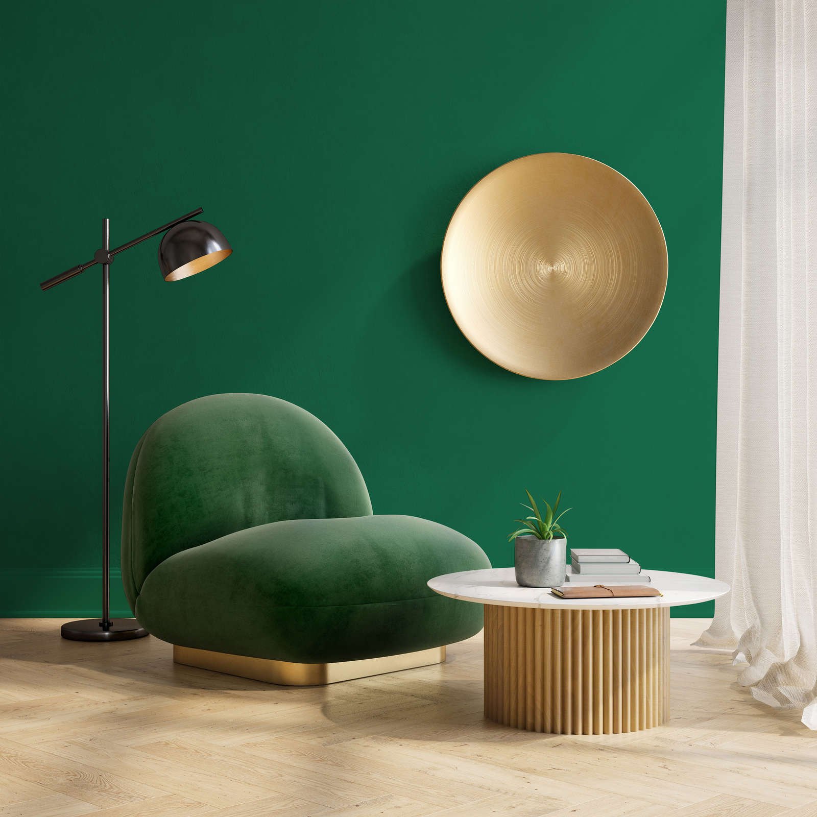             Premium Wandfarbe natürliches Flaschengrün »Gorgeous Green« NW500 – 1 Liter
        