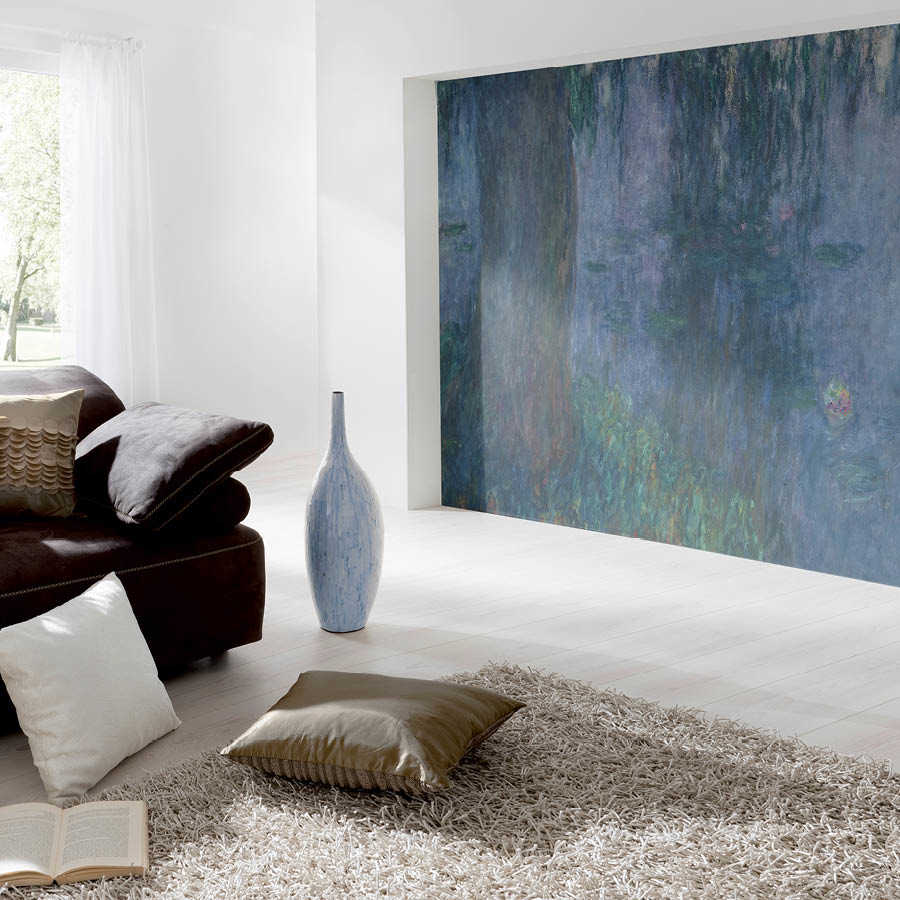 Wohnzimmer, Sofa, Vase, Teppich, Wandkunst