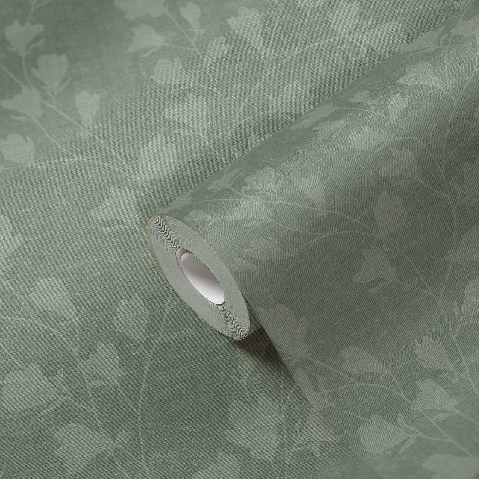             Nature wallpaper with leaf motif - green
        