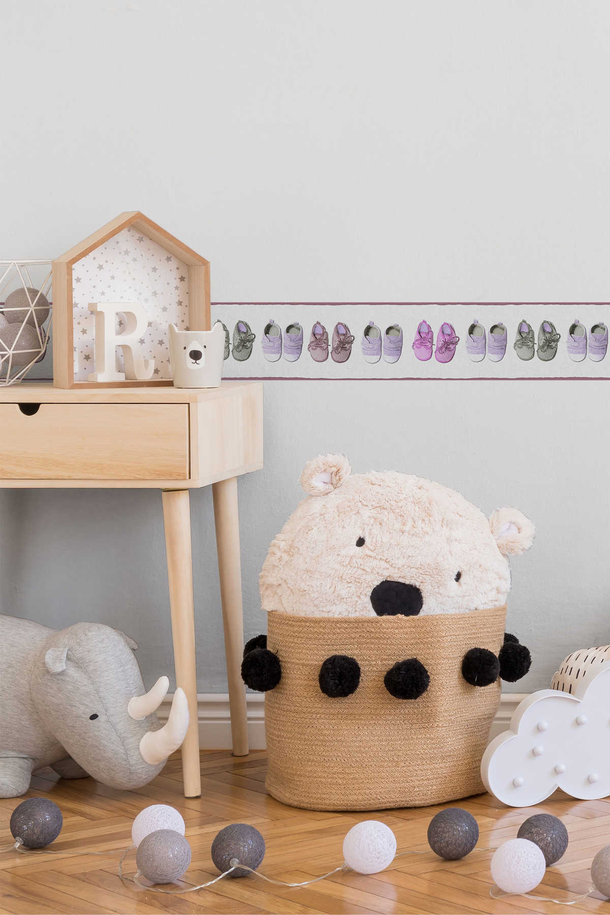 Babyzimmer Bordüre für Mädchen – Rosa