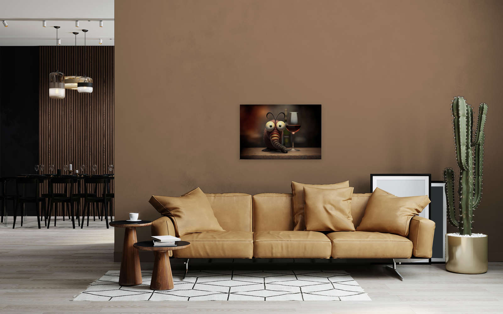             KI-Leinwandbild »winy worm« – 90 cm x 60 cm
        