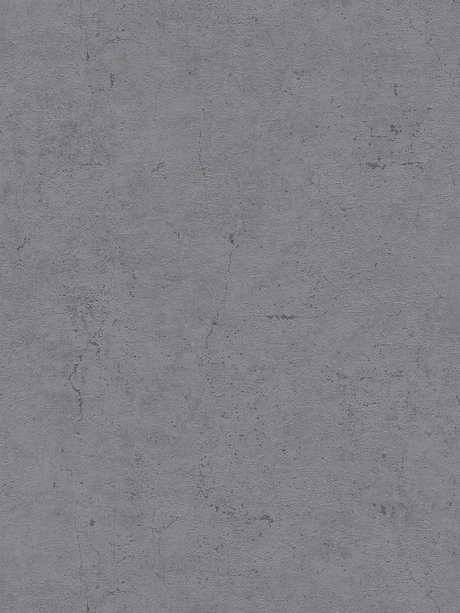 Wallpaper with concrete look, optical cracks & pores - grey