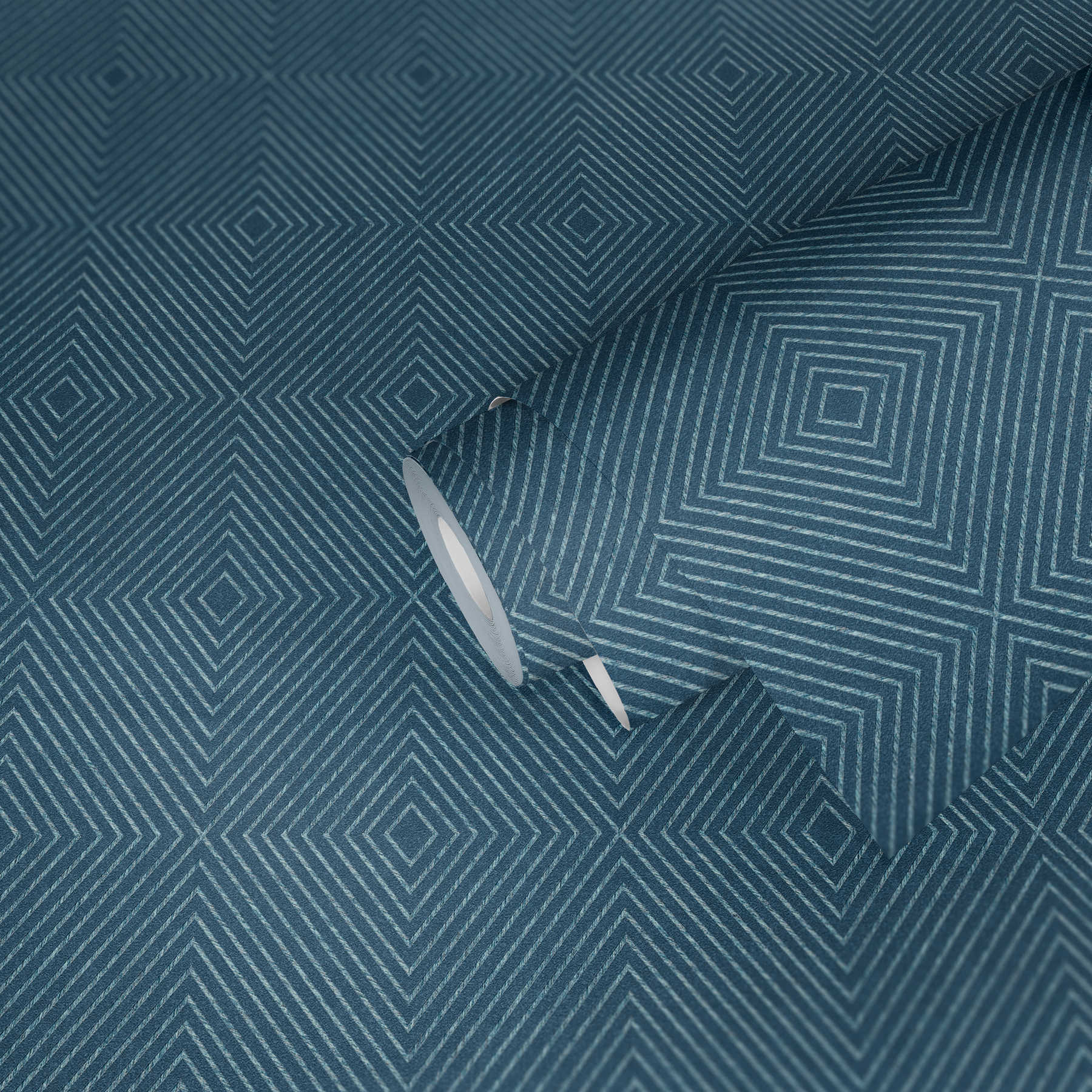             Tapete Grafik-Design, Scandinavian Style – Blau, Silber
        
