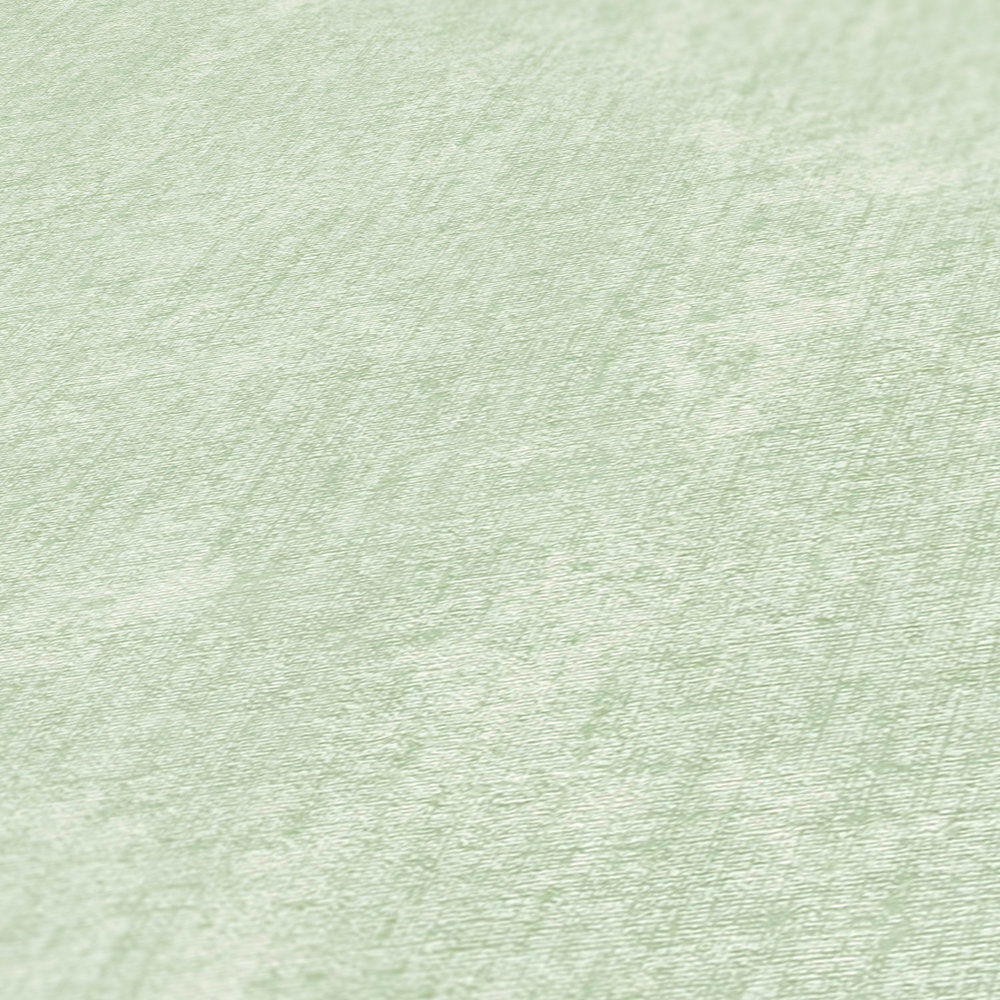             Mintgrüne Tapete einfarbig mit Strukturdetails – Grün
        